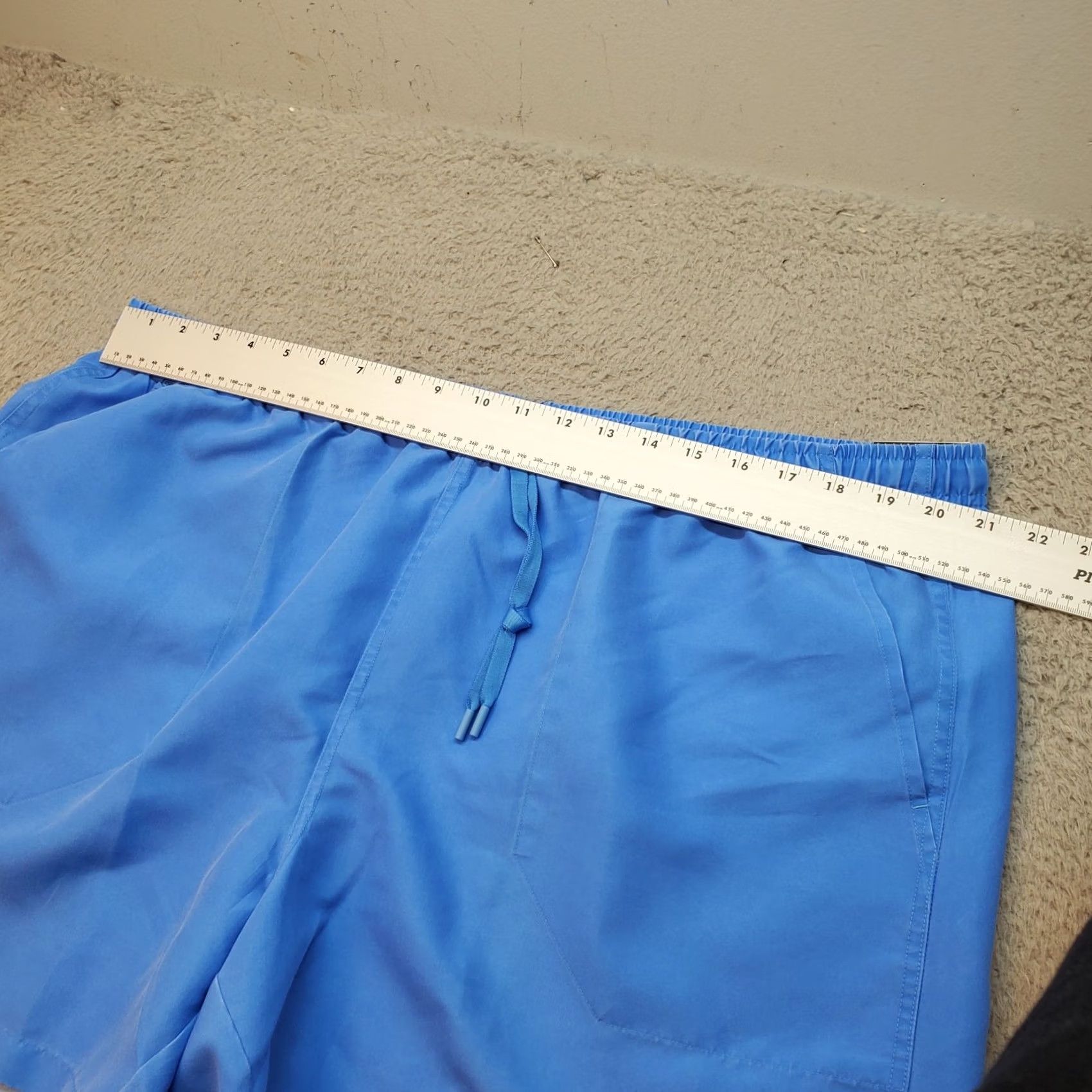 Vintage DSG Mens XXL Blue Rec Shorts Relaxed Fit Side Slit Drawstring 6" Inseam Bermuda Casual Outdoor"} Size US 39 - 3 Thumbnail