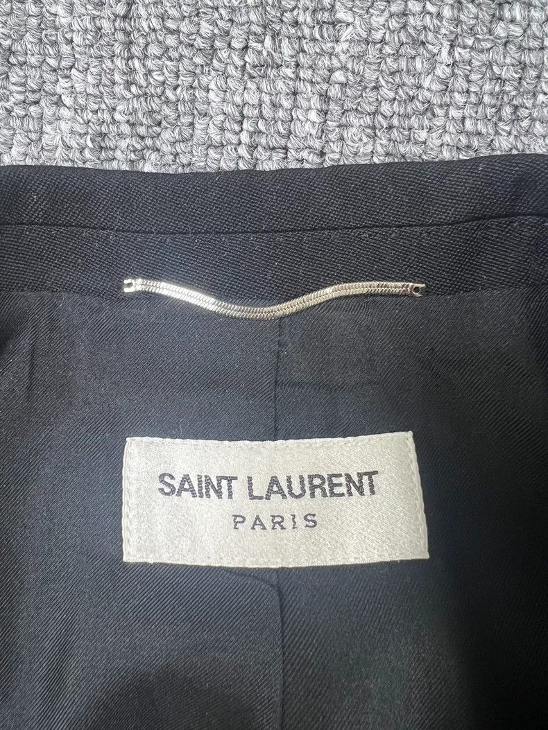 Yves Saint Laurent Saint Laruent 20 FW black smoking suit with sword collar su Size 50R - 3 Thumbnail