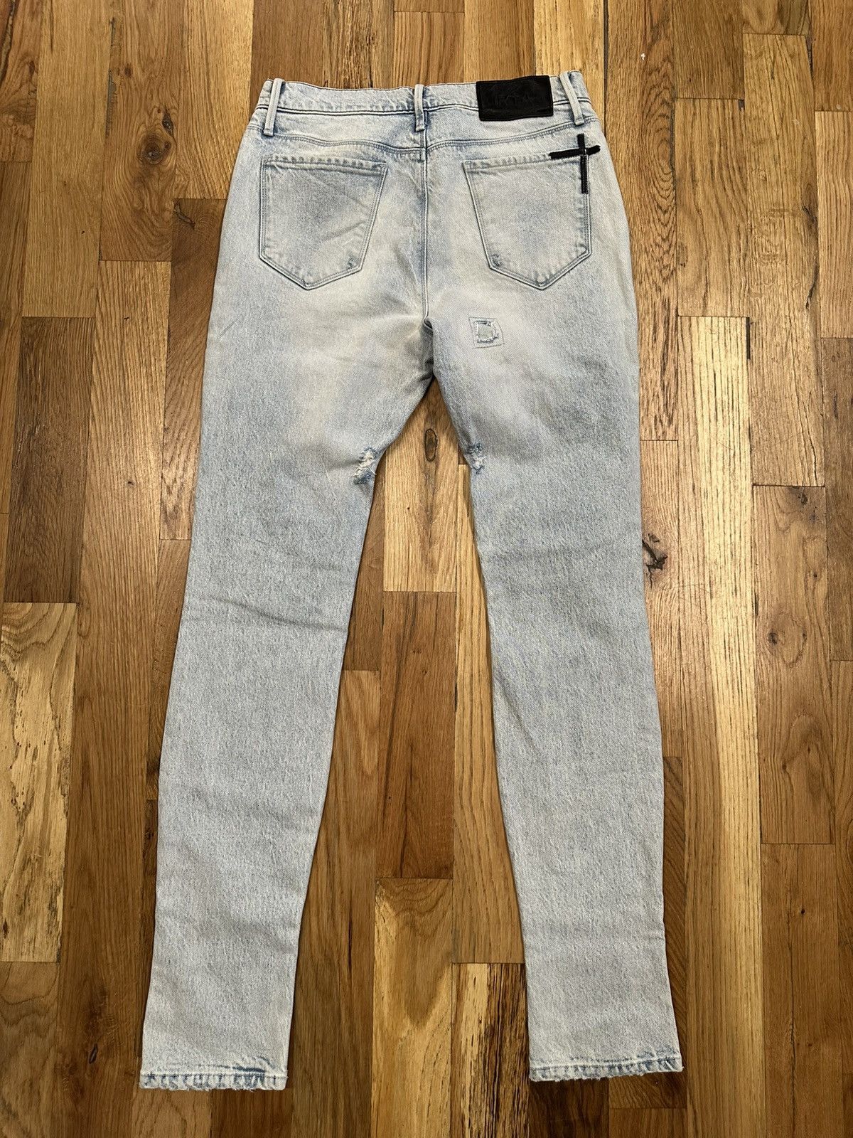 Rta RTA Rest In Peace/Power Light Blue Denim Jeans Size 31 Size US 31 - 2 Thumbnail