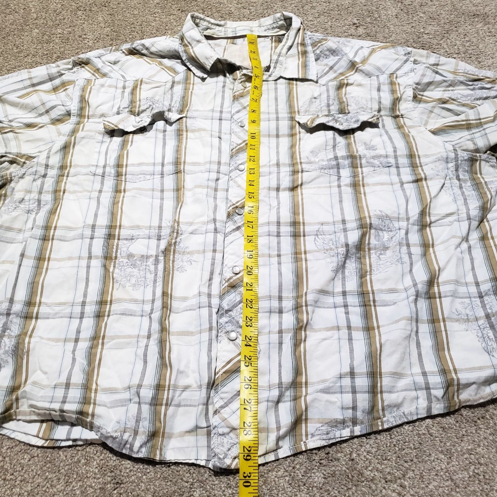 Route 66 Route 66 Shirt Western Plaid Snap Button Up Short Sleeve 4X Multicolor Men’s Sizing Big & Tall Mens Size US XXL / EU 58 / 5 - 6 Thumbnail