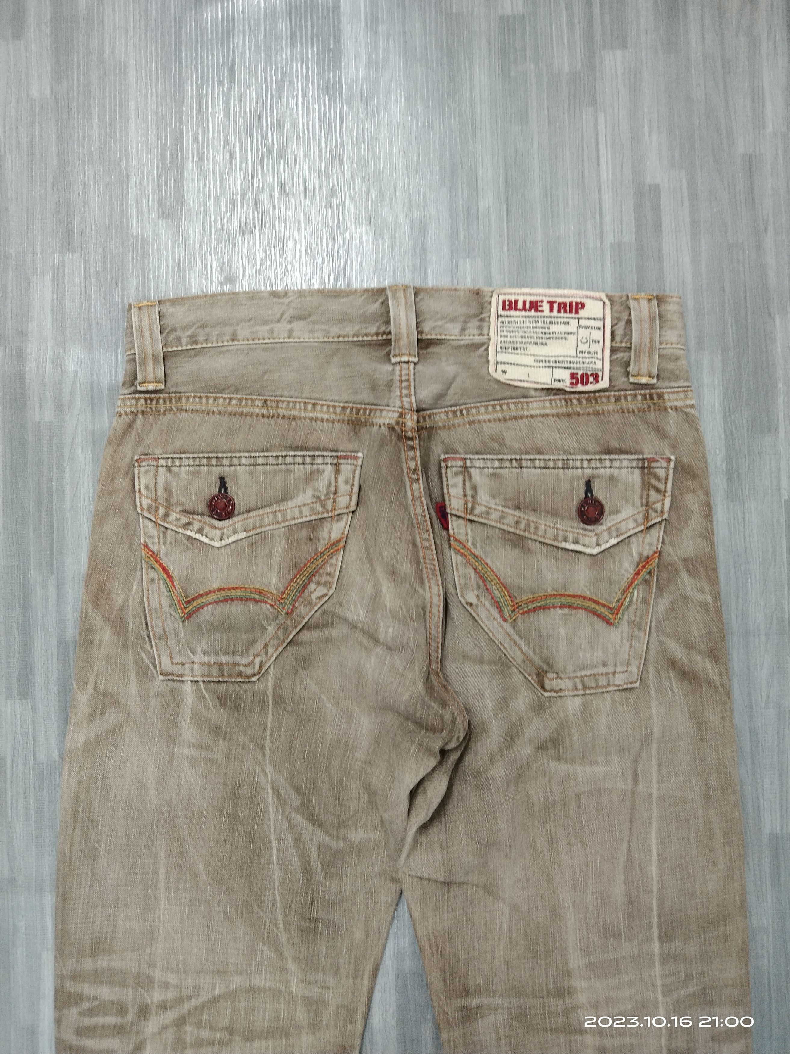 Edwin 🔥INSANE 90s SICK WASHED BROWN EDWIN🇯🇵DENIM PANTS Size US 32 / EU 48 - 5 Thumbnail