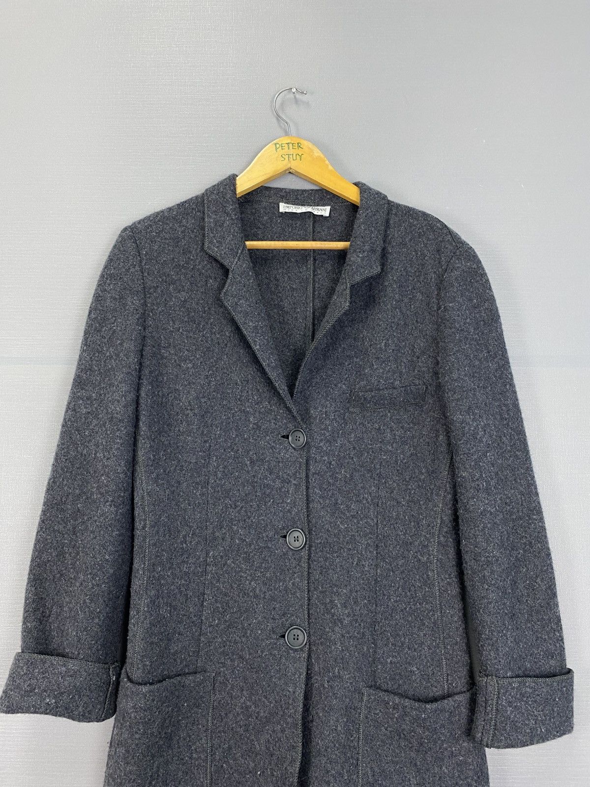 Emporio Armani × Vintage × WE Fashion Emporio Armani long coat Size US XXS / EU 40 - 5 Thumbnail