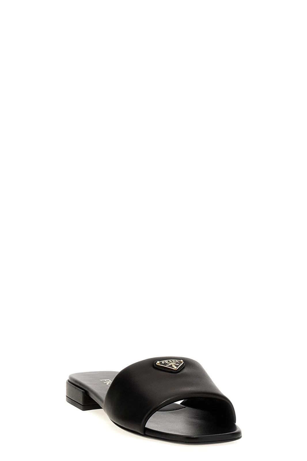 Prada PRADA Black Leather Sandals New & Authentic Size US 6 / IT 36 - 2 Thumbnail