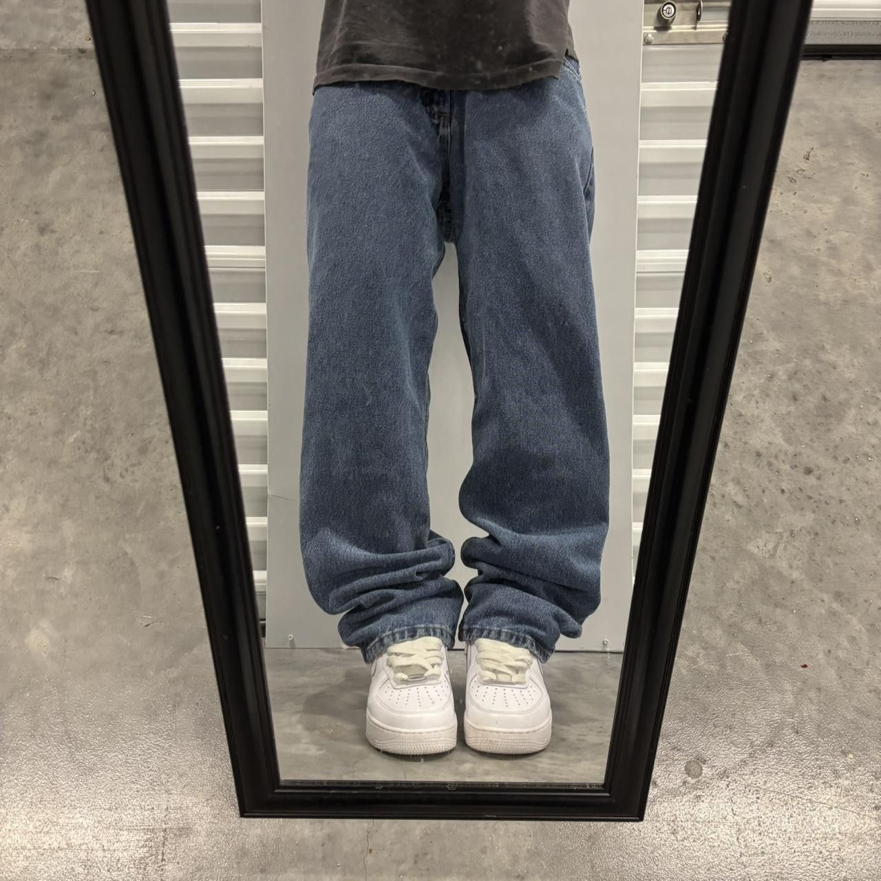 Japanese Brand × Vintage Crazy Vintage Y2K/2000s Grunge Dark Blue Wash Essential Denim Jeans! Size US 32 / EU 48 - 1 Thumbnail