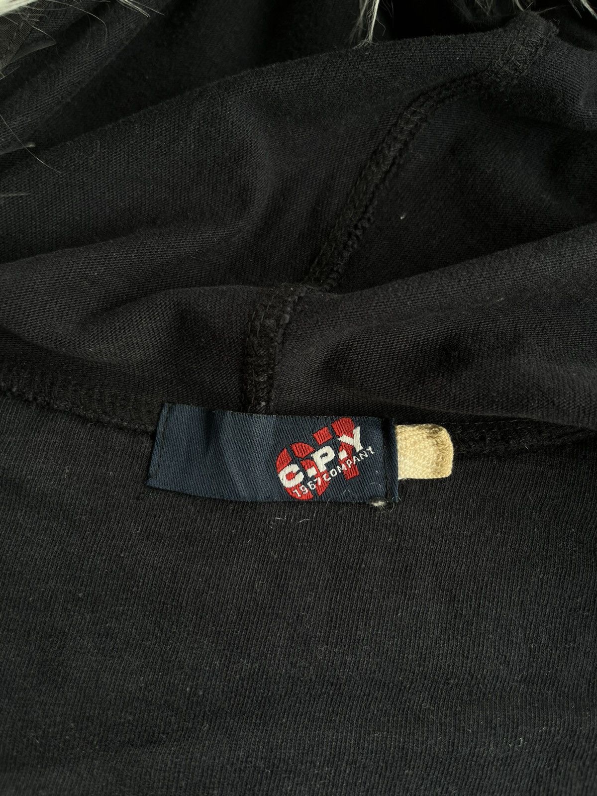 Hysteric Glamour Y2K C.P.Y Company Distressed Hoodie Fur Hood Poem Embroidery Size US M / EU 48-50 / 2 - 9 Thumbnail