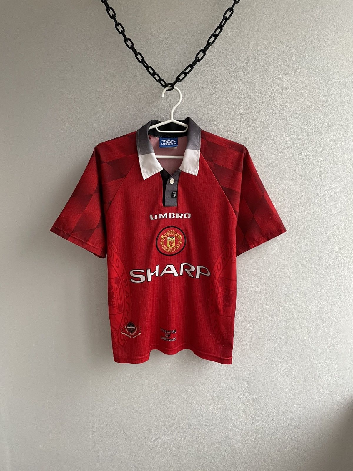 Umbro Manchester United 1996 1997 1998 Footbal Shirt Soccer Jersey Size US XXS / EU 40 - 1 Thumbnail