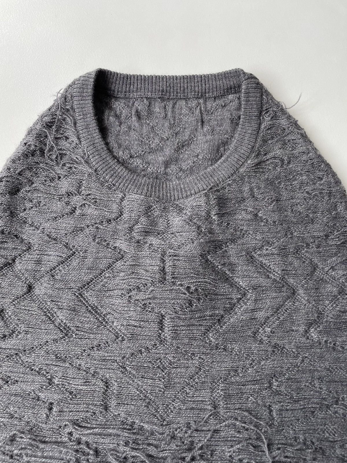 Maison Margiela A/W 10 ‘Destroyed Slouch Neck’ Knit Sweater Size M / US 6-8 / IT 42-44 - 5 Thumbnail