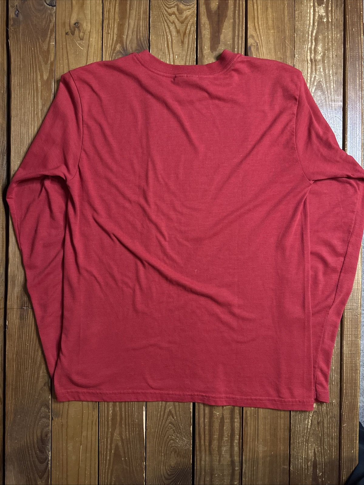 Nike Vintage 90s Y2K Nike Psychedelic Logo Red Long Sleeve Shirt Size US S / EU 44-46 / 1 - 3 Thumbnail