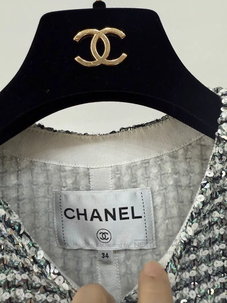 Chanel Chanel 23P sequin knitted tweed jacket Size XXS / US 00 / IT 34 - 5 Thumbnail