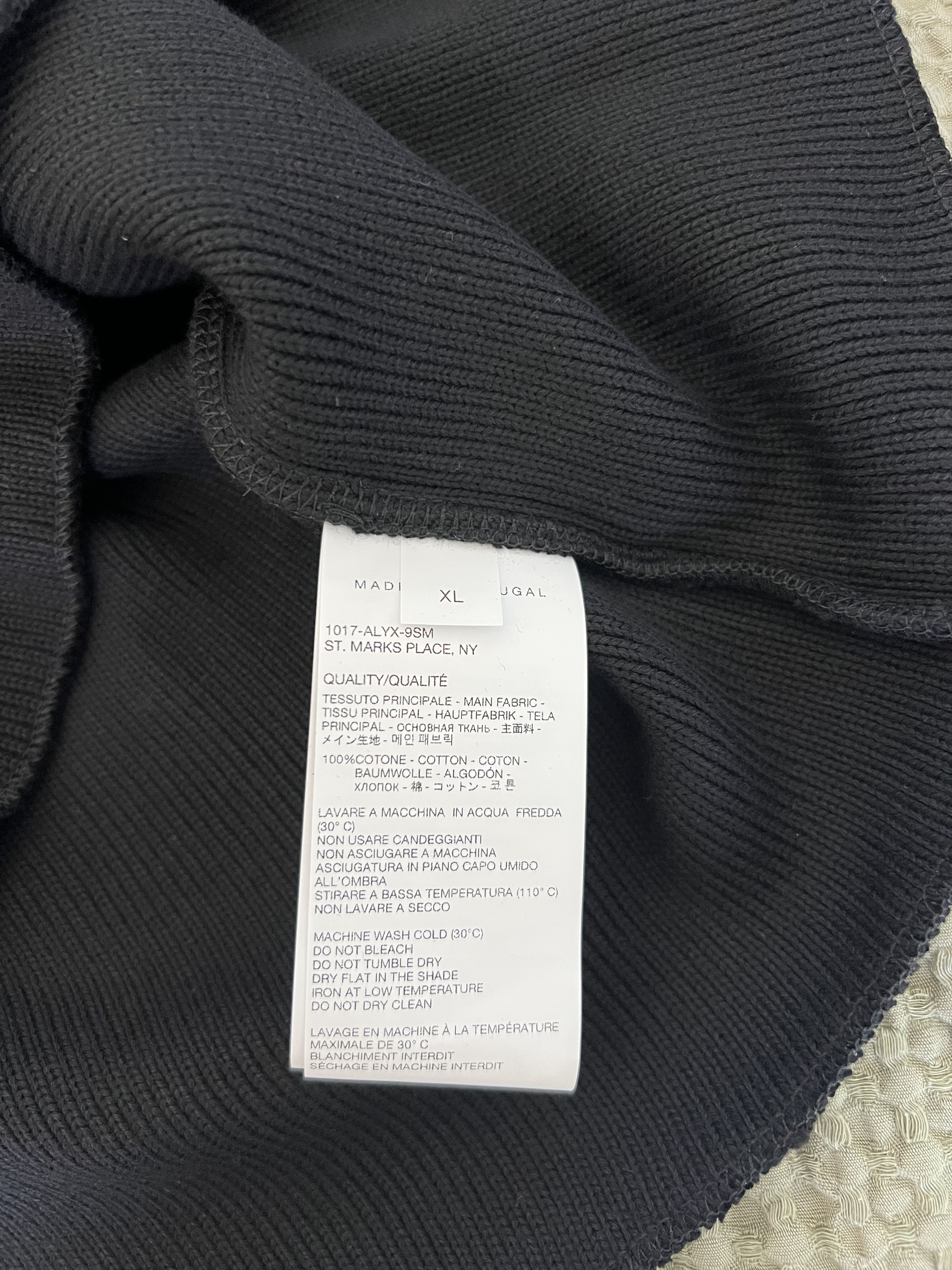 1017 ALYX 9SM 1017 Alyx 9SM Long Sleeve Knitted Polo in Black Size US XL / EU 56 / 4 - 8 Thumbnail