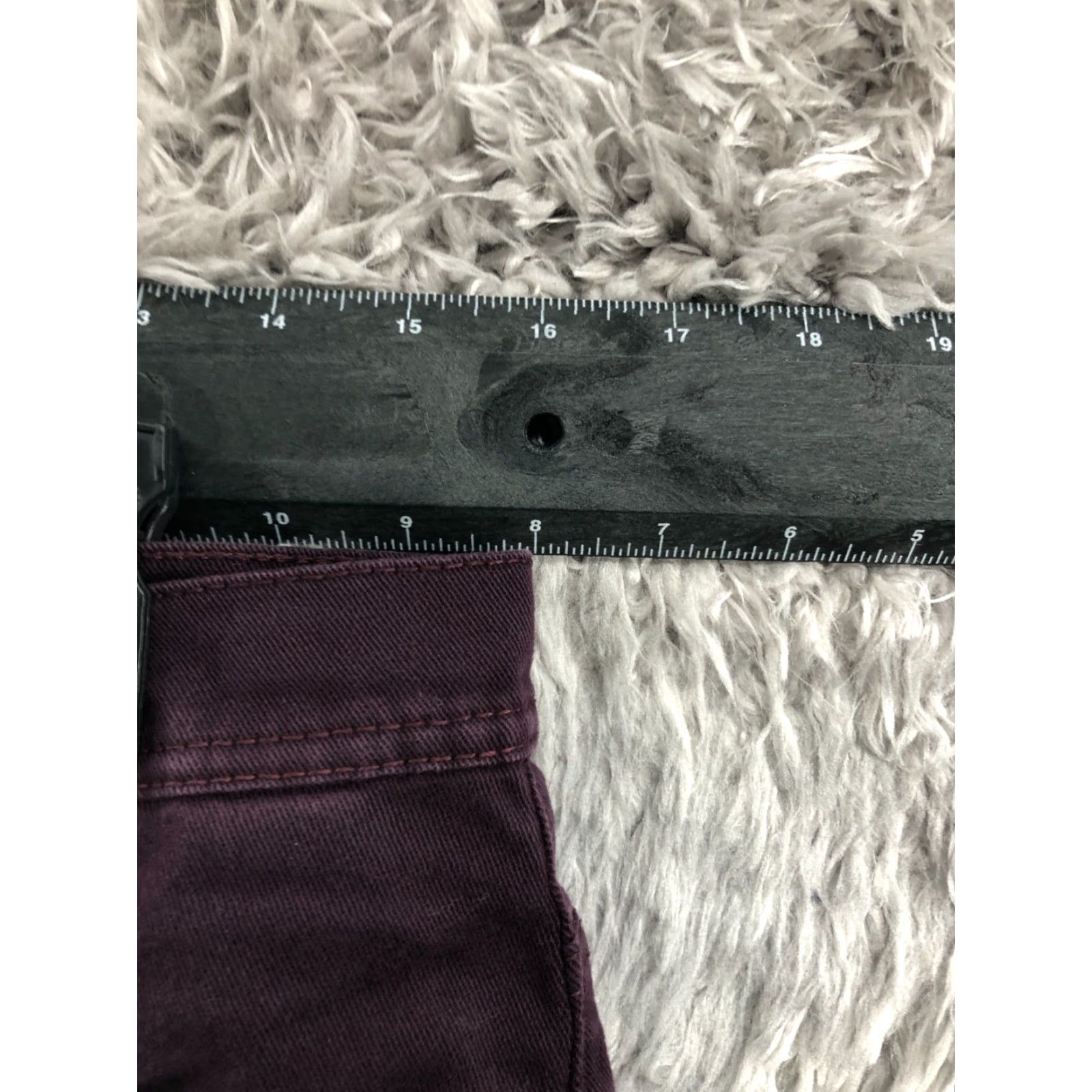 Gloria Vanderbilt Gloria Vanderbilt Pants Women 12P Petite Purple Dress Pants Elastic Waist Pockets Flat Front Zip Knit Polyester Solid Size 34" / US 12 / IT 48 - 2 Thumbnail