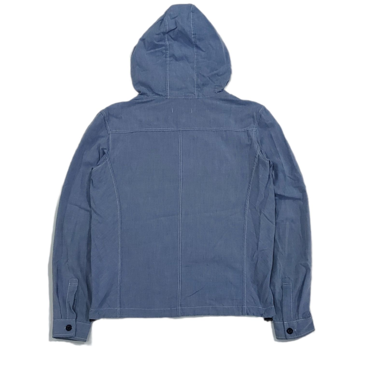 Designer × HARE × Japanese Brand Rare! Hare Japan Denim Blue Hoodie Light Jacket Size US S / EU 44-46 / 1 - 2 Thumbnail
