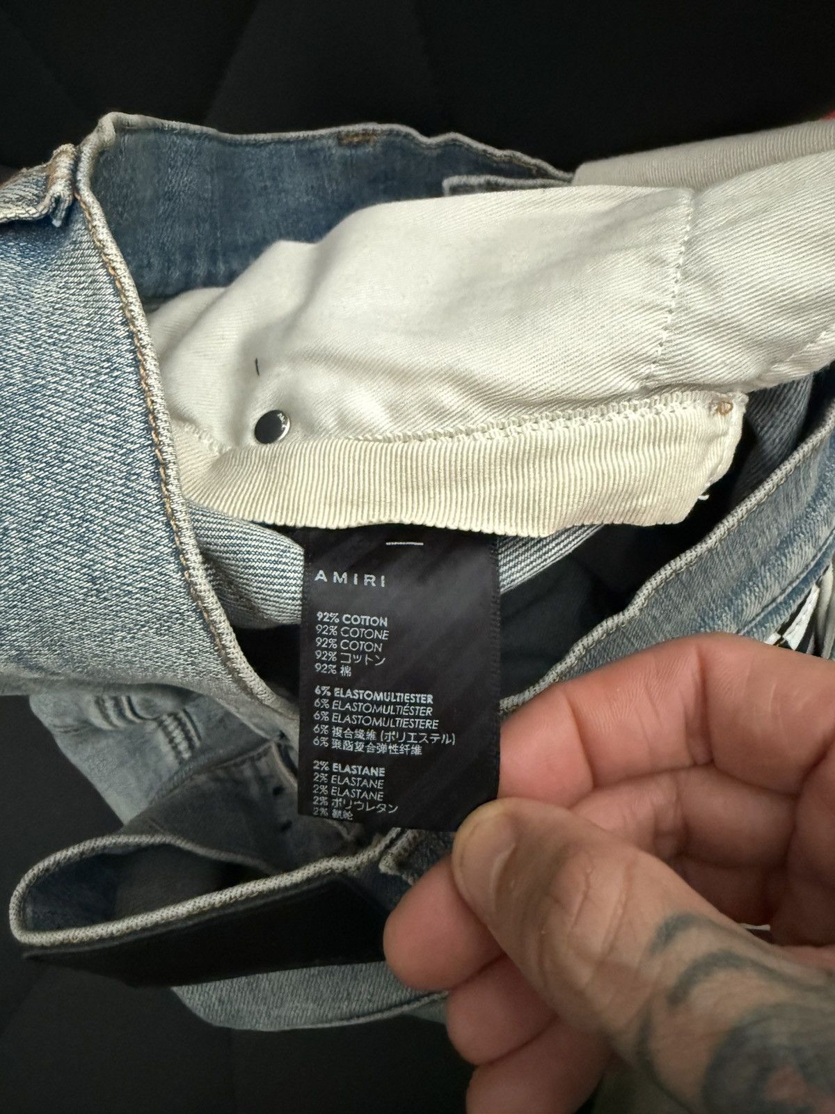 Amiri Amiri checkered patch mx1 jeans Size US 32 / EU 48 - 8 Thumbnail