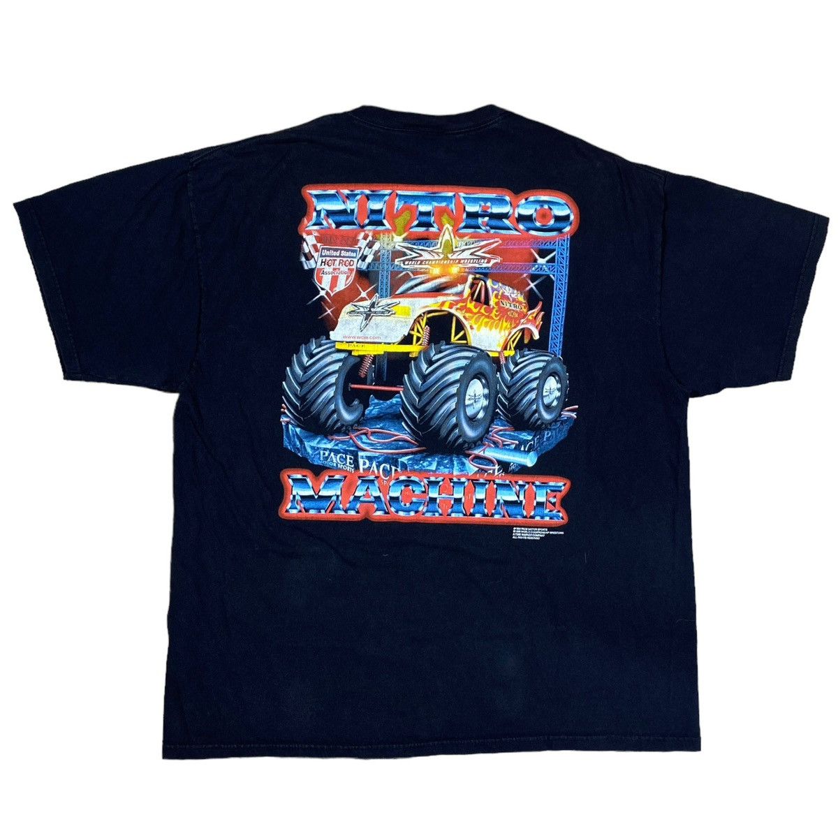 image of Vintage x Wcwnwo 1999 Wcw Nitro Machine Monster Truck in Black, Men's (Size 2XL)