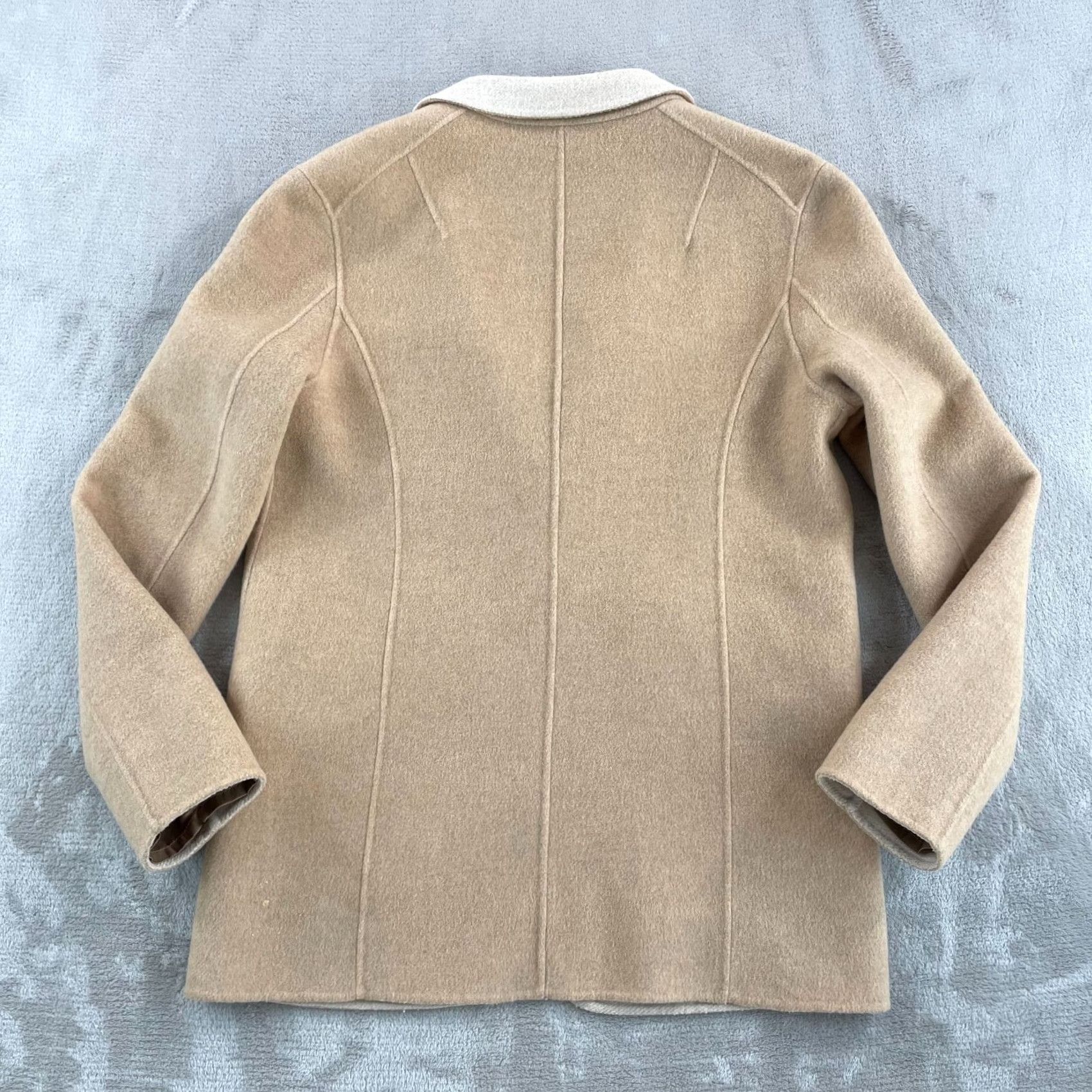 Rag & Bone rag & bone Margot Blazer Women 4 Sand Wool Blend Front Button Pockets Denim? Size S / US 4 / IT 40 - 6 Thumbnail