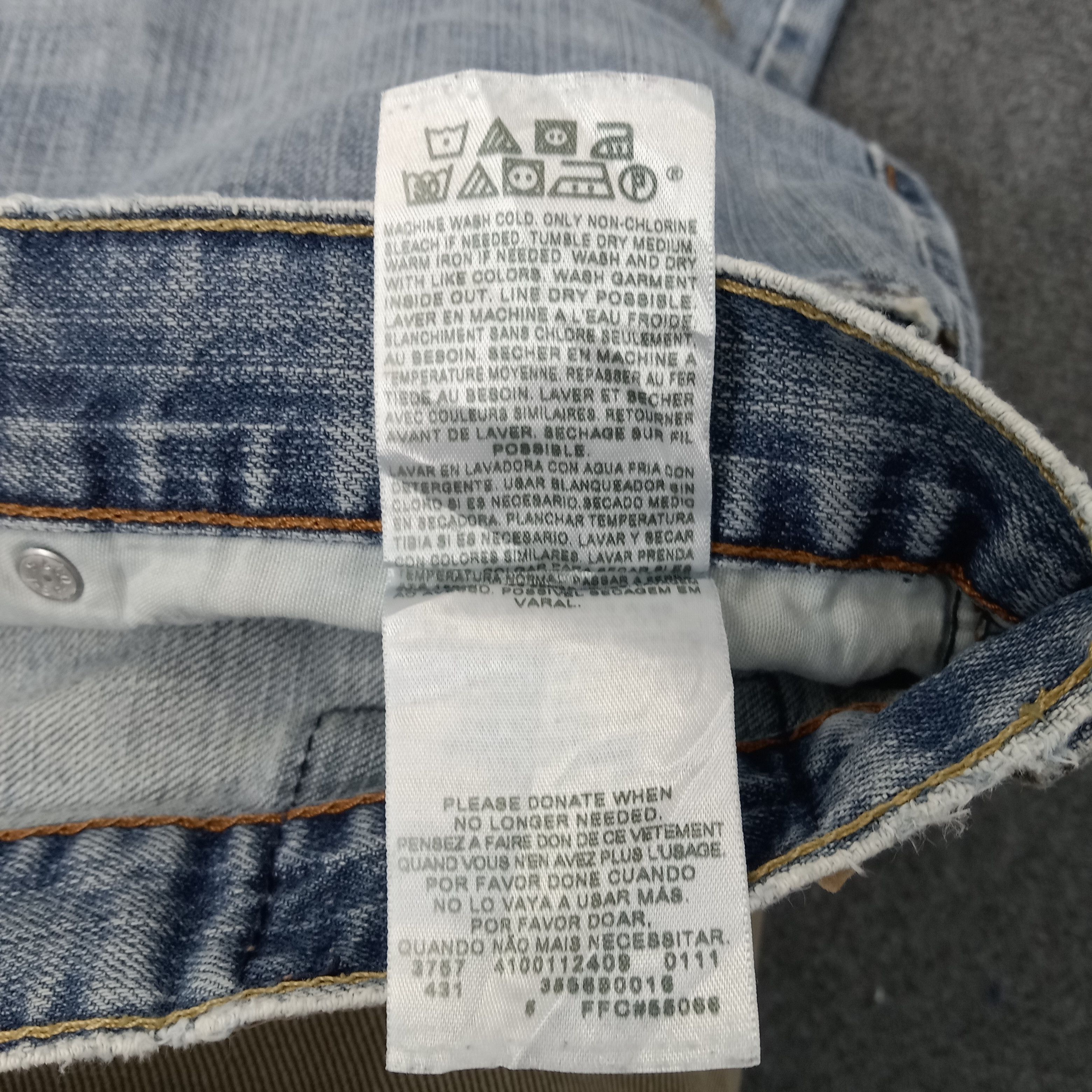 Levi's × Vintage Levi's 569 Loose Straigh America Brand Short Denim Jeans Size US 34 / EU 50 - 10 Thumbnail