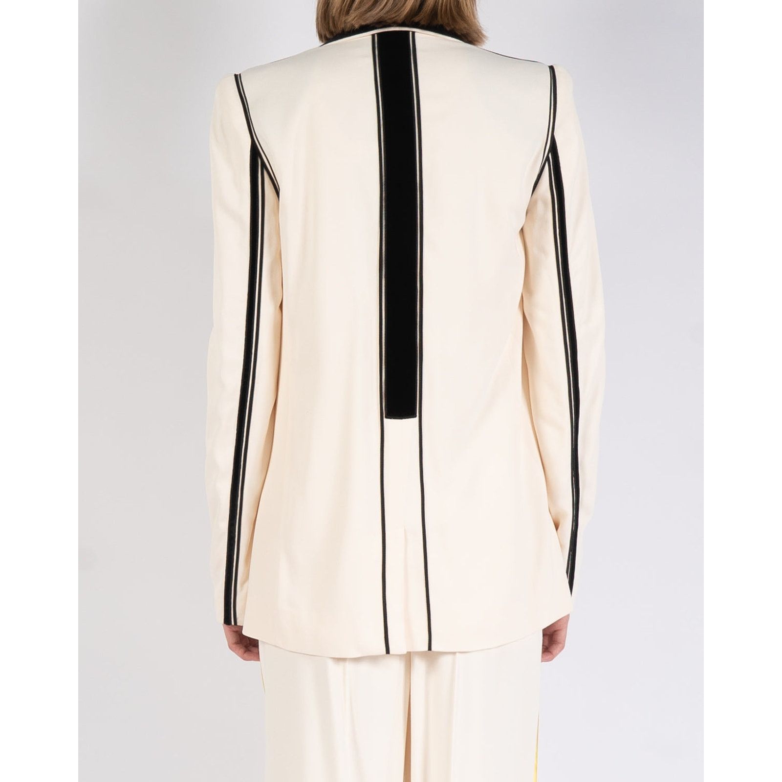 Haider Ackermann SS19 Beige Black Viscose Blazer Size S / US 4 / IT 40 - 8 Thumbnail