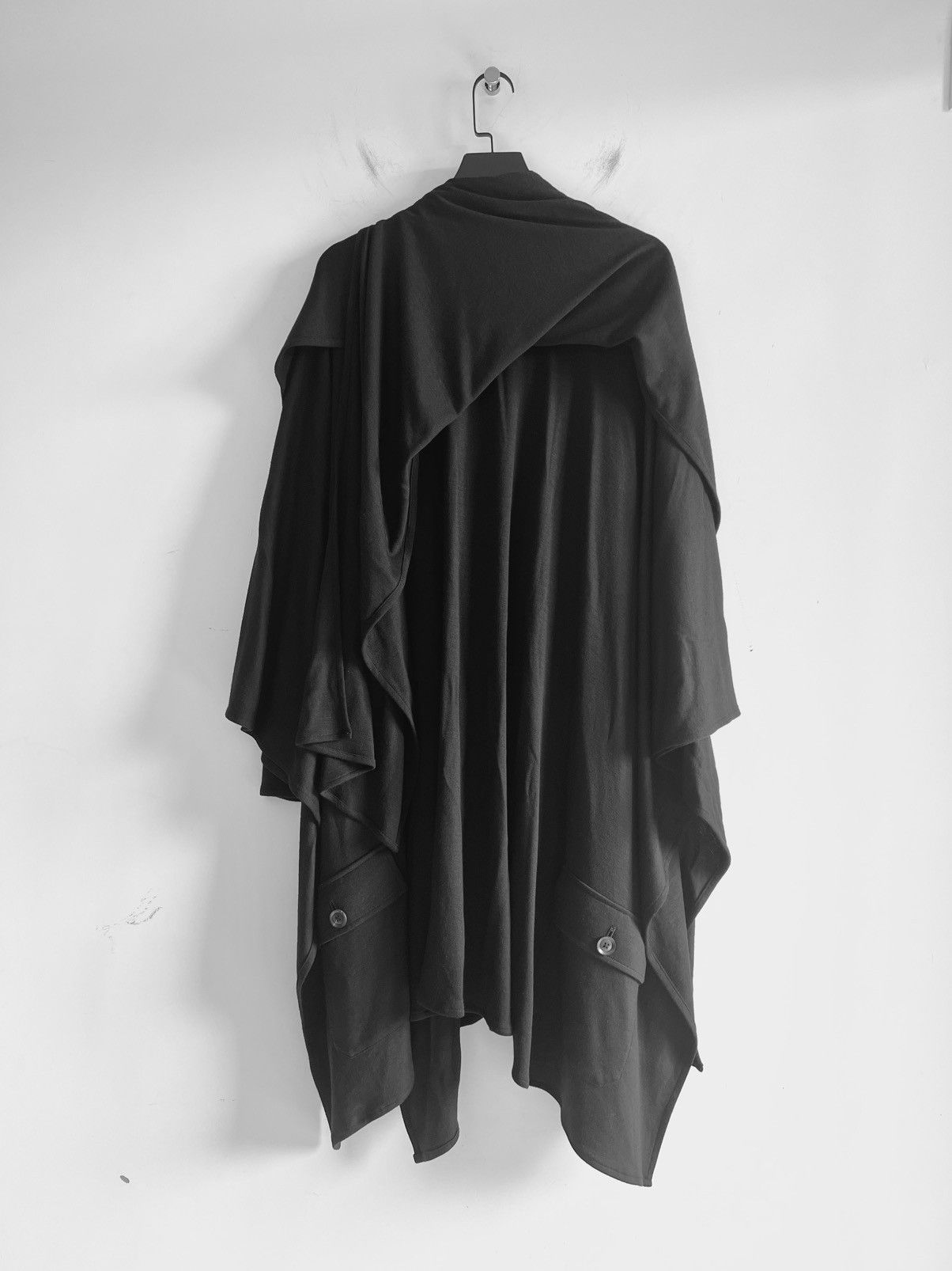 Yohji Yamamoto Yohji Yamamoto Pour Homme - WOOL SMOOTH SLEEVE CLAOK Size US S / EU 44-46 / 1 - 3 Thumbnail