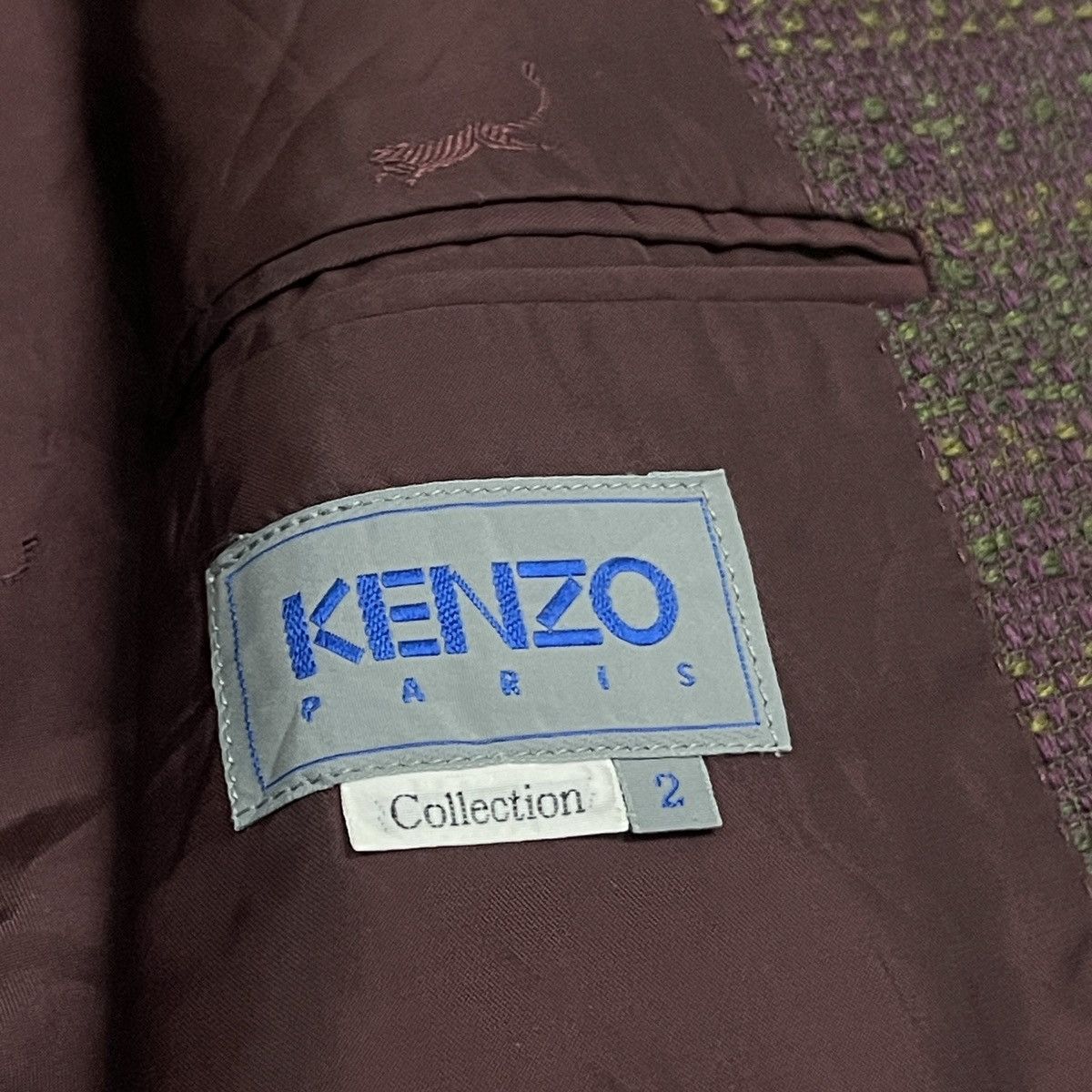 Kenzo Vintage Kenzo Paris Collection Tweed Wool Blazer Jacket Size US L / EU 52-54 / 3 - 19 Thumbnail