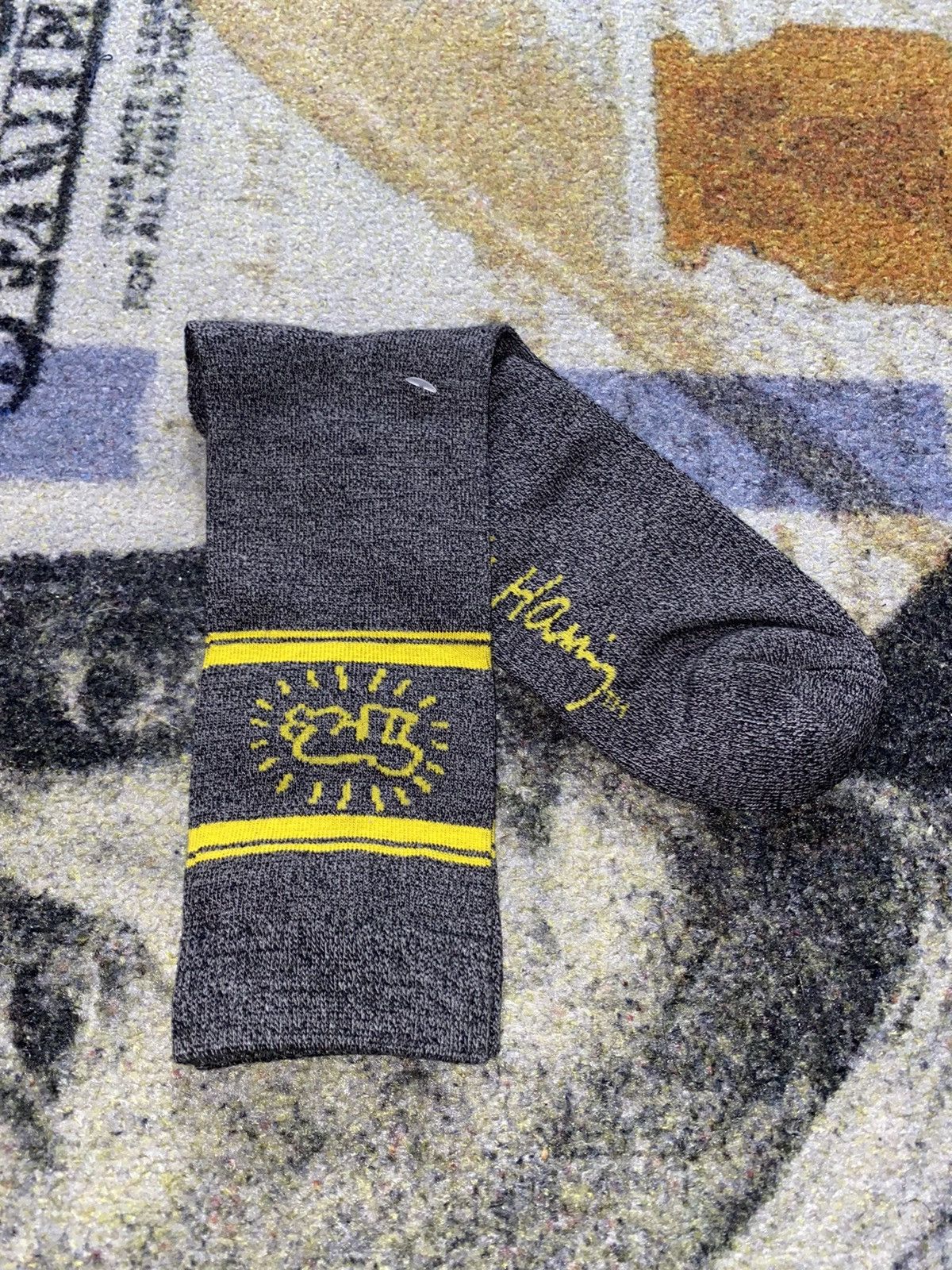 Keith Haring Keith Haring Crew Socks (1 Pair) Size ONE SIZE - 3 Thumbnail