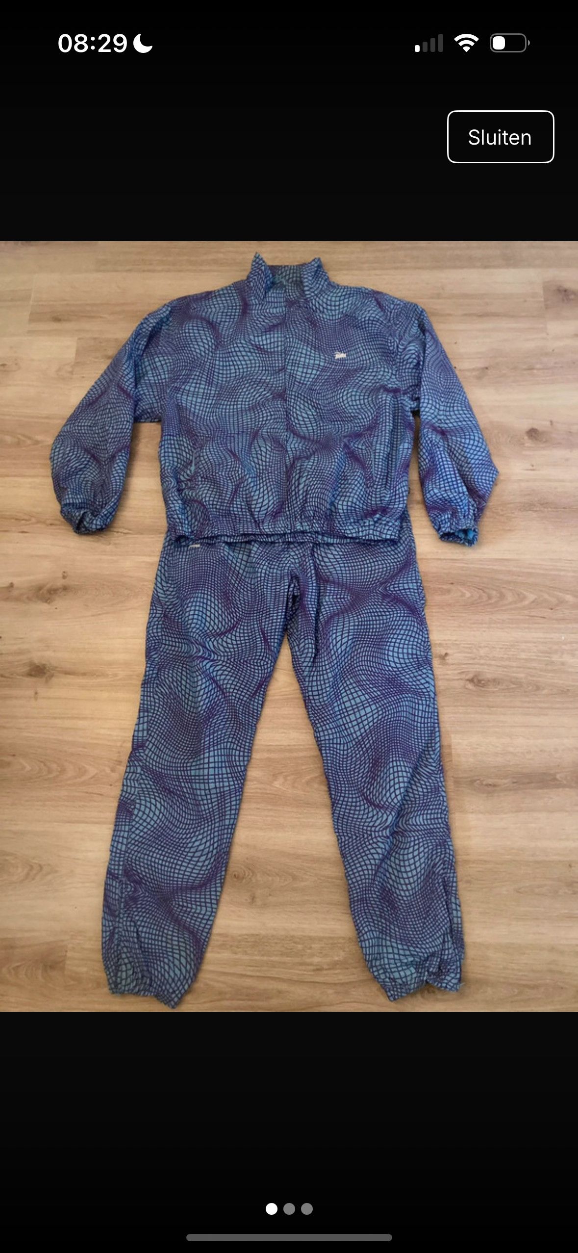 Patta Blue Patta Grid Relax Tracksuit Size US 30 / EU 46 - 1 Thumbnail