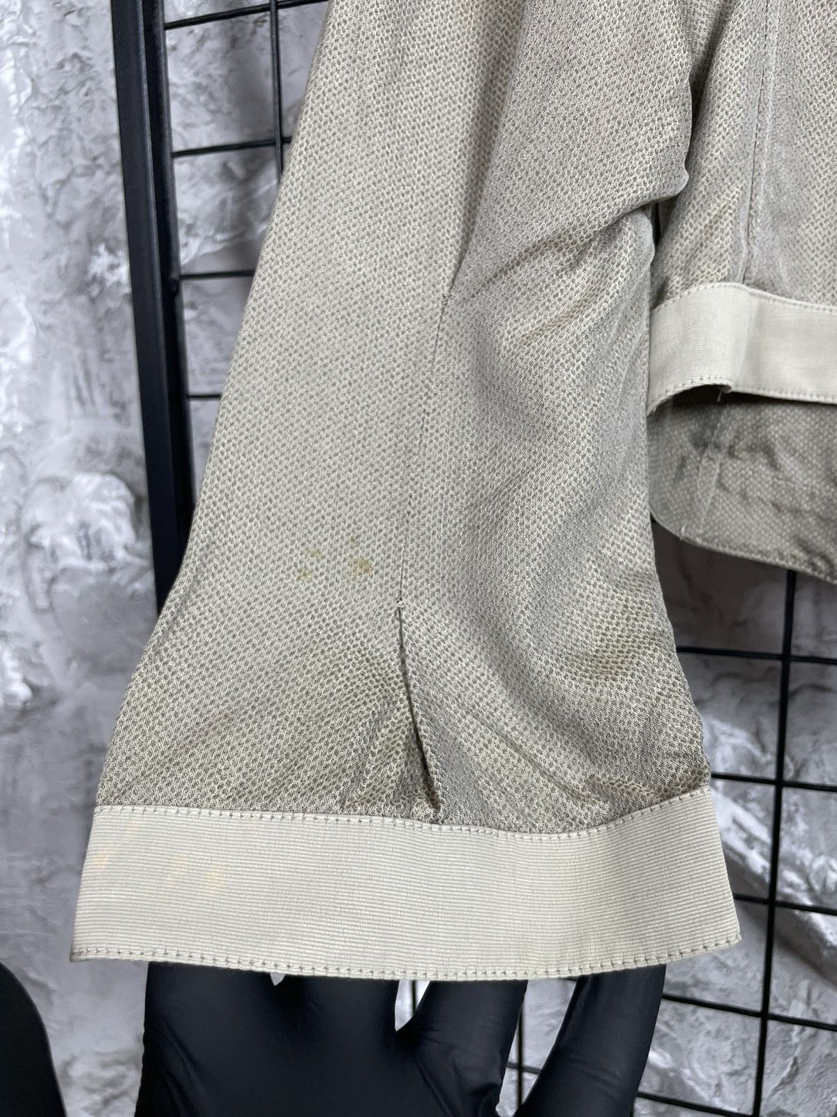 Armani Collezioni Armani Rare Y2K Silk Cropped Jacket Archive Japanese Style Size M / US 6-8 / IT 42-44 - 9 Thumbnail