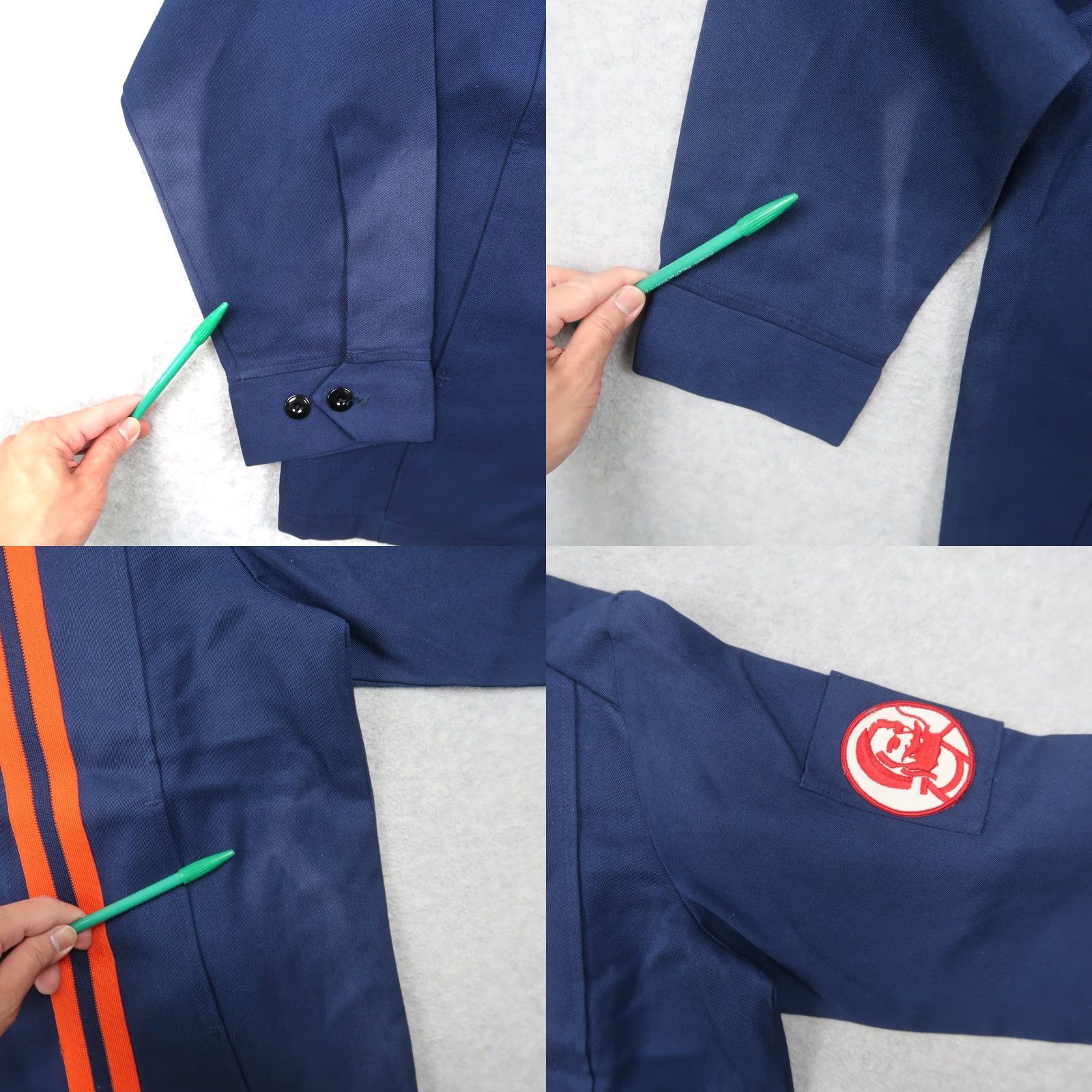 GAS VINTAGE Unitog Jacket Mens 44 Blue Bomber Jacket USA Union Made 80s Car Retro Workwear Size US S / EU 44-46 / 1 - 8 Thumbnail
