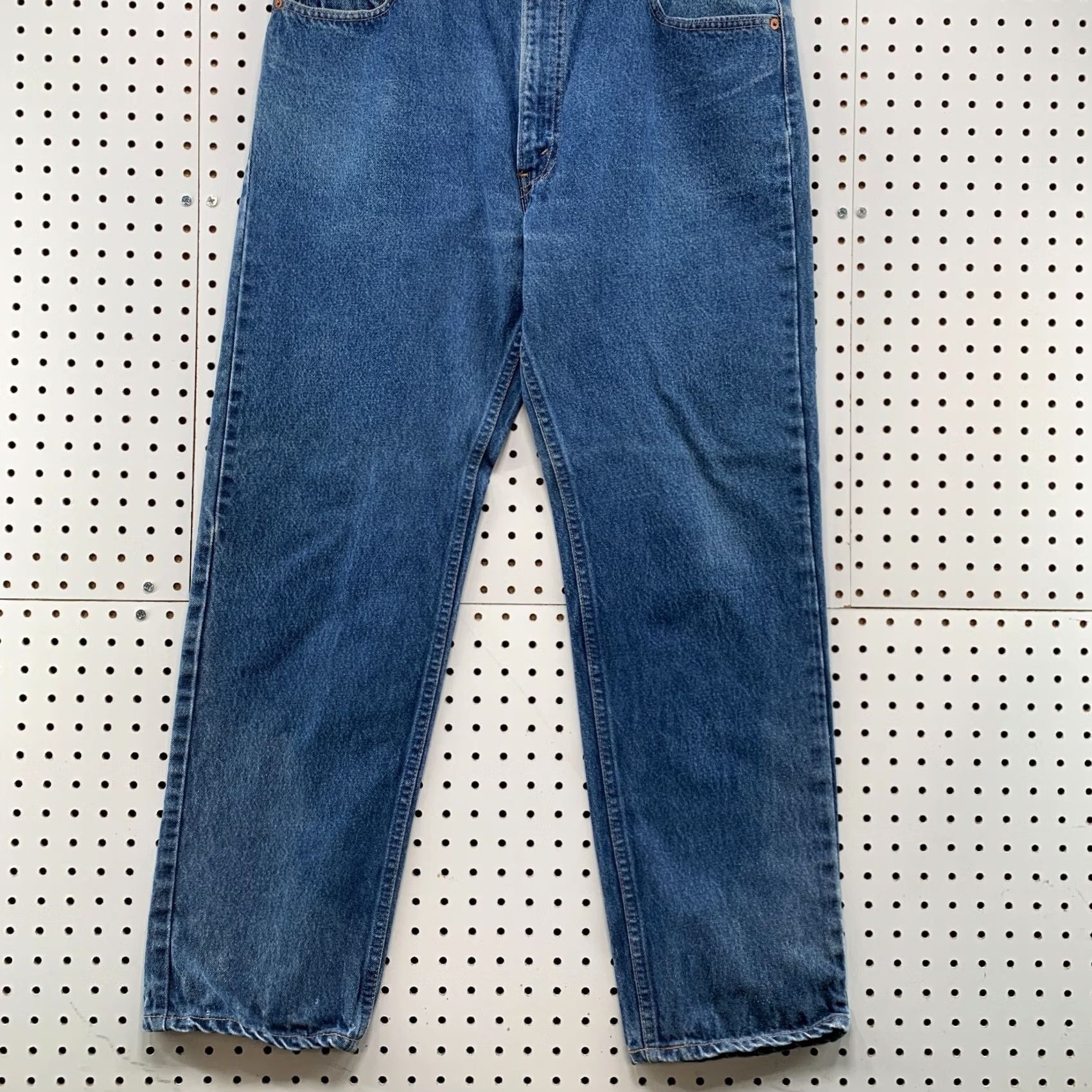 Levi's Levis 505 Jeans Mens Blue Denim Straight Leg USA VTGs 80s Size 38x31 Fits 36x29 Size US 38 / EU 54 - 5 Thumbnail