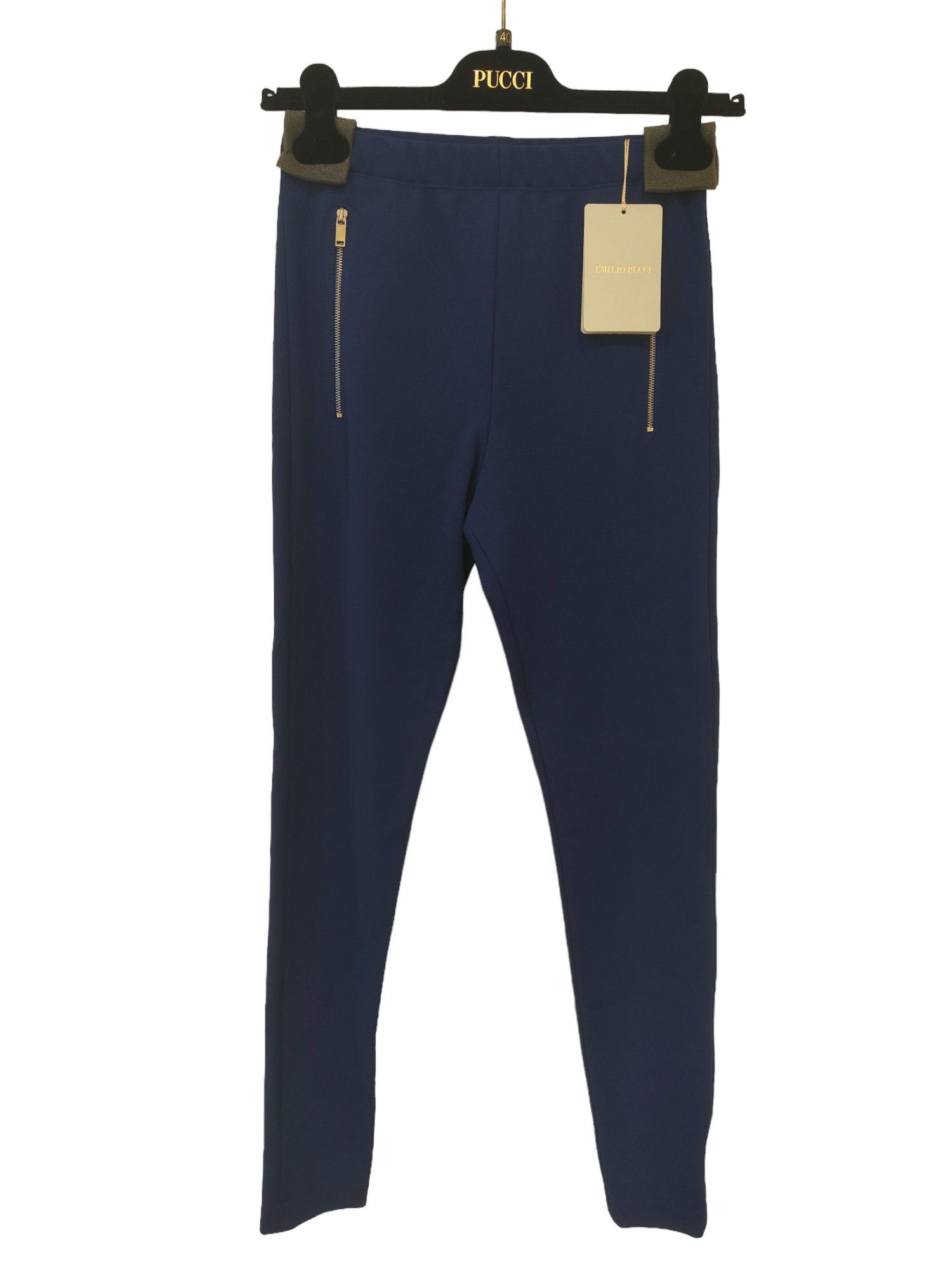 Emilio Pucci Emilio Pucci Navy Blue Straight Pants Size 27" / US 4 / IT 40 - 1 Thumbnail
