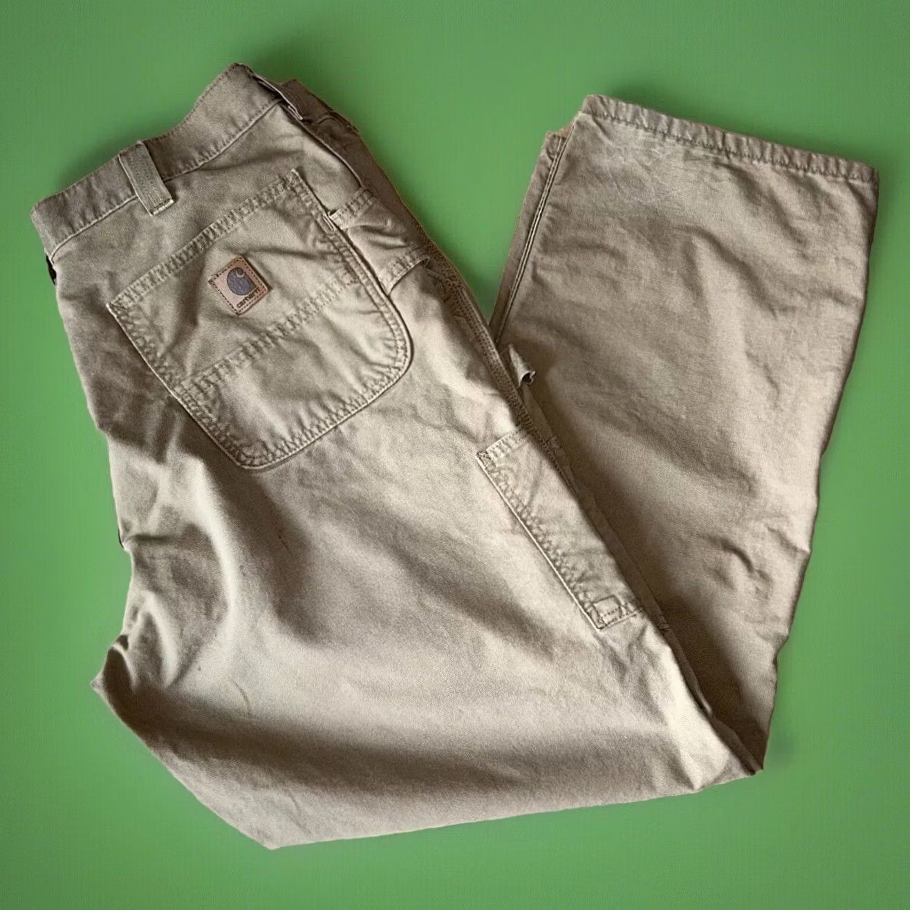 Carhartt Carhartt Carpenter Pant B151-DKH 36x30 Single Knee Men’s Pants Brown Regular Cotton Workwear Size US 36 / EU 52 - 2 Thumbnail