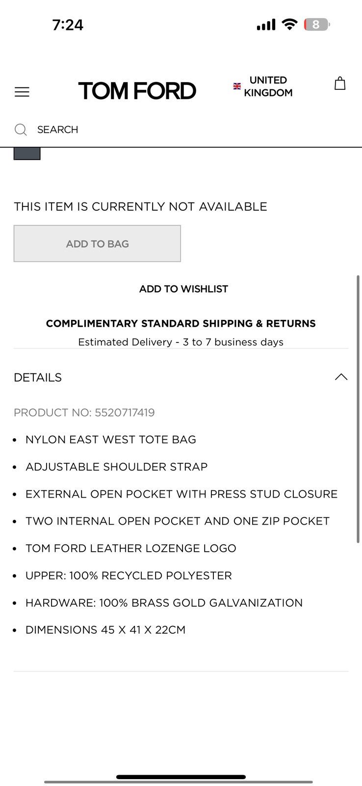 Tom Ford Tom Ford Nylon Duffle Bag Size ONE SIZE - 13 Thumbnail