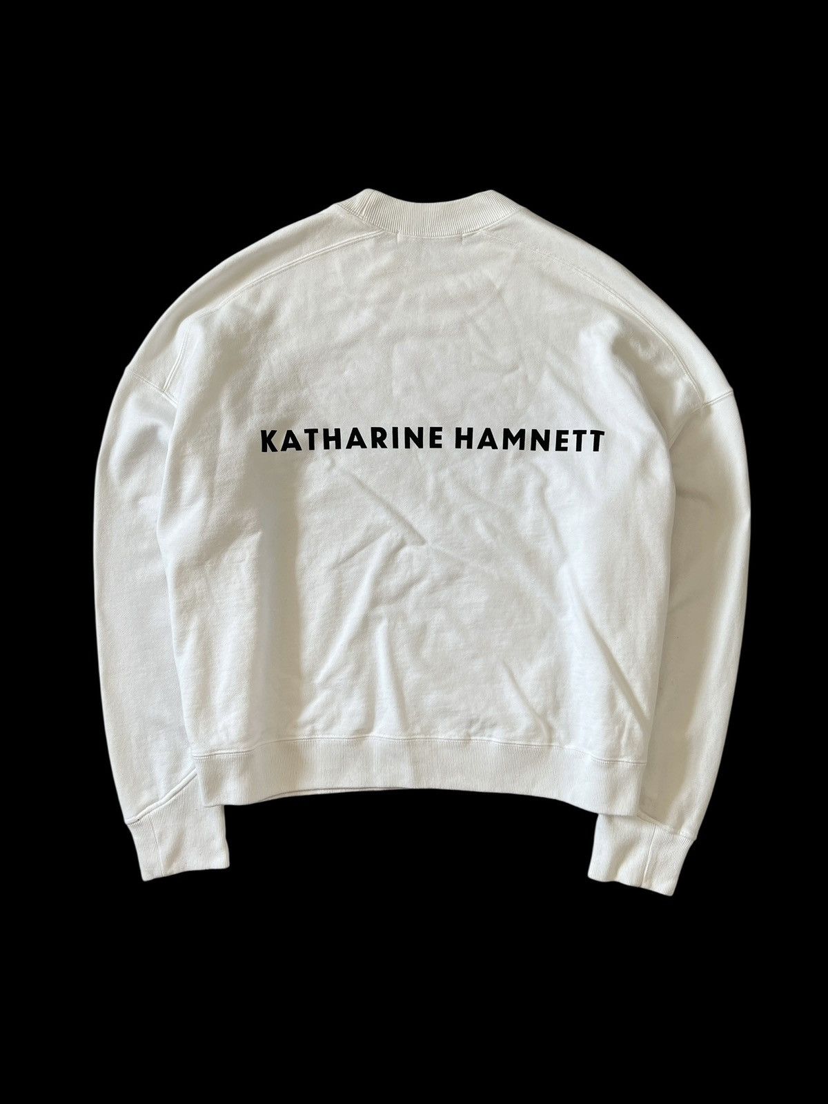 Katharine Hamnett London Katharine Hamnett ‘Love” Boxy Cut Sweatshirt Size L / US 10 / IT 46 - 2 Thumbnail