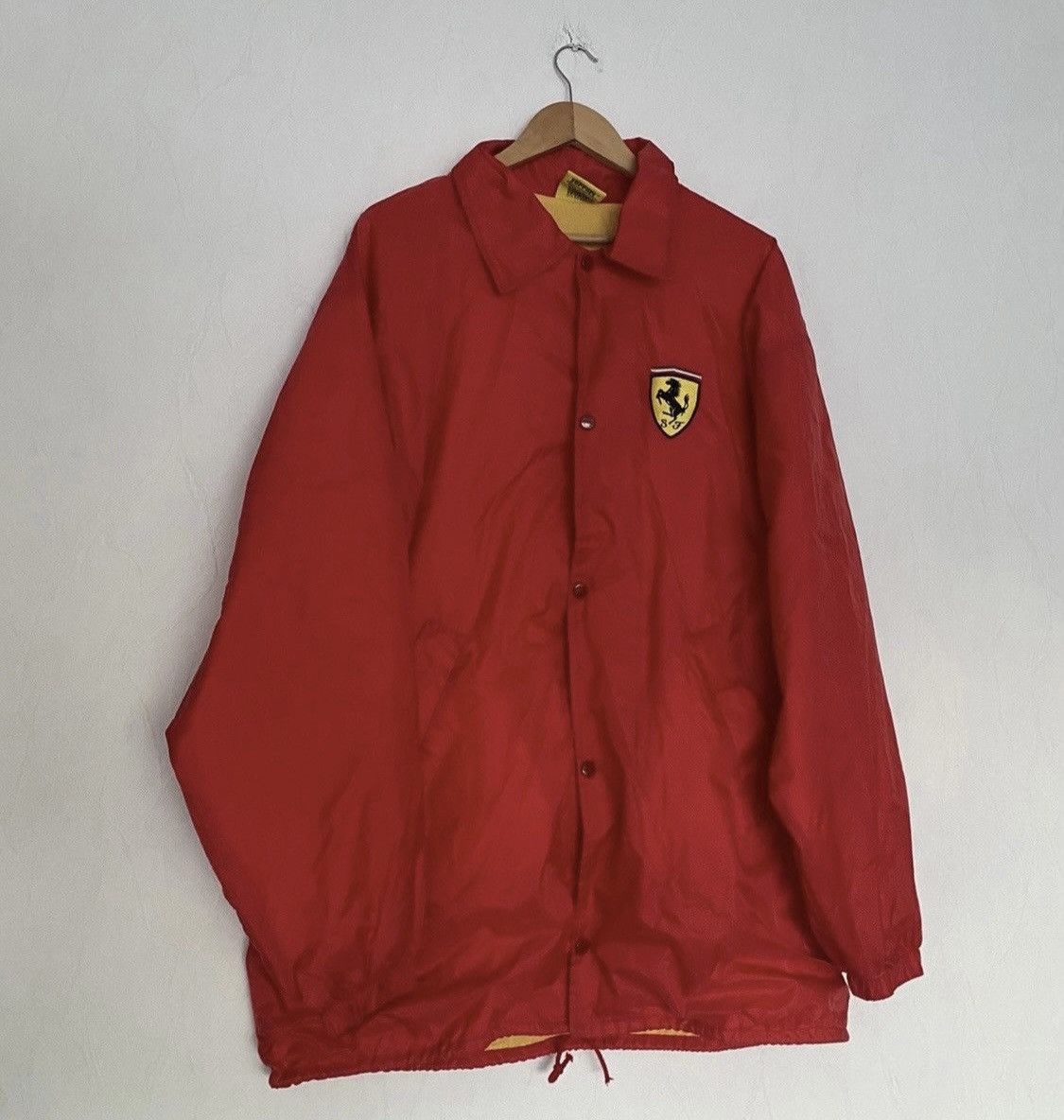 image of Red Vintage Racing Ferrari Raincoats 90S, Men's (Size 2XL)