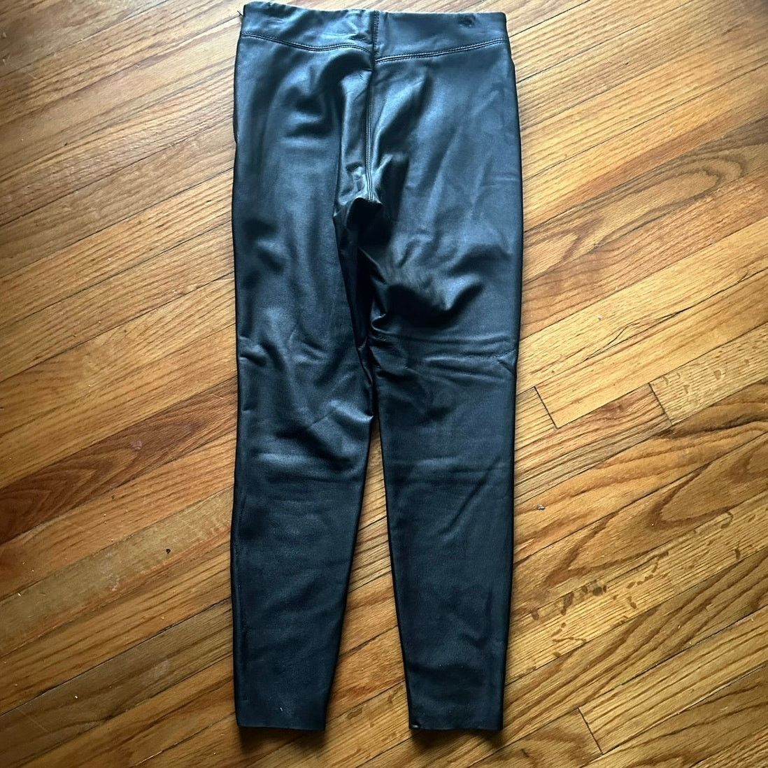 Topshop Topshop Black Faux Leather Leggings Side Zip, Stretch Waist Size 27" / US 4 / IT 40 - 8 Thumbnail