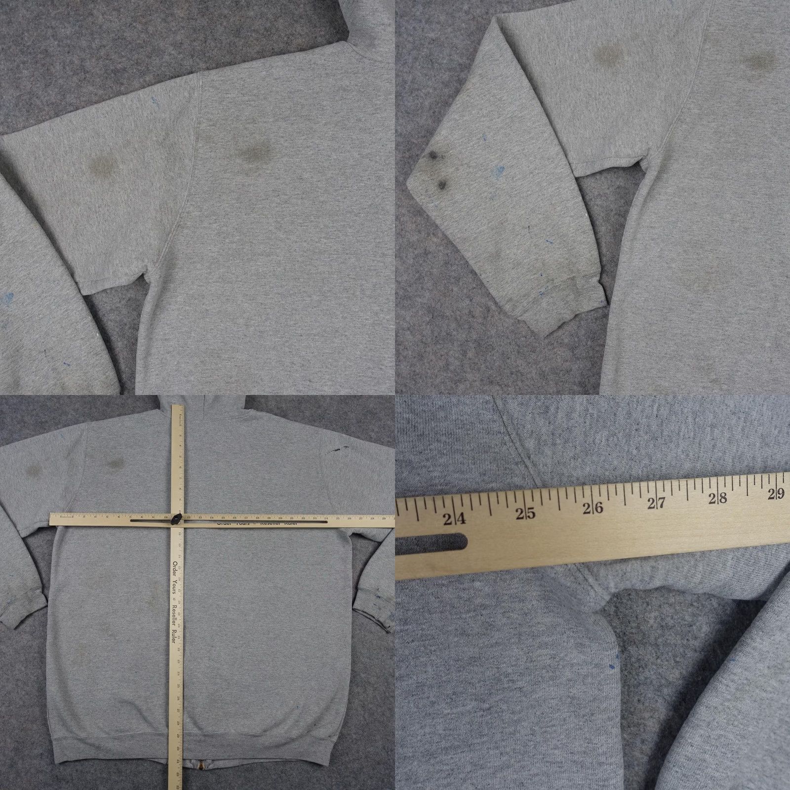 Carhartt Carhartt Hoodie Mens XLT Gray Full Zip Work Sweatshirt Pockets Logo VT Size US XL / EU 56 / 4 - 10 Thumbnail