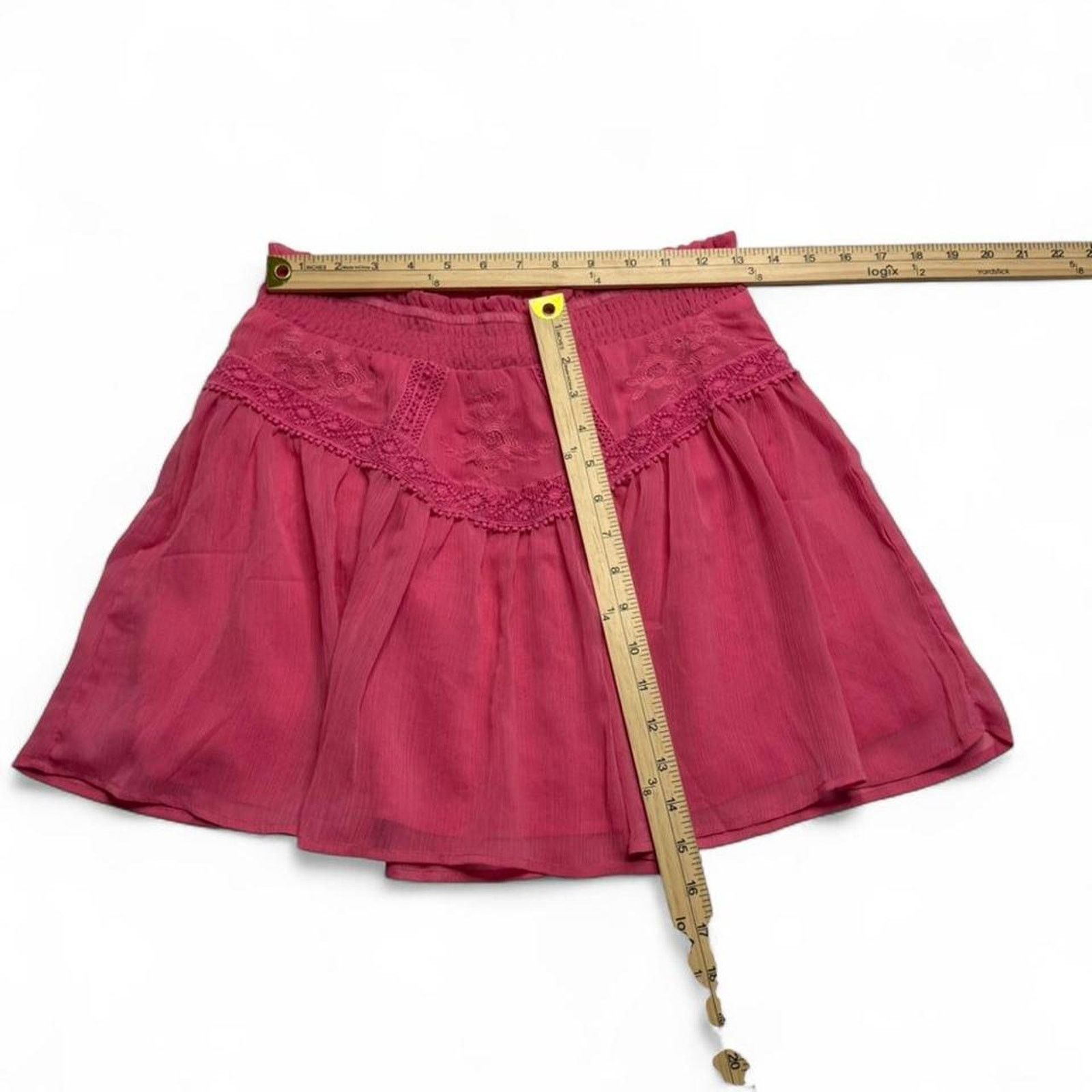 Other Miami Pink Flowly Layered Mini Skirt Women's size small Size 27" / US 4 / IT 40 - 5 Thumbnail