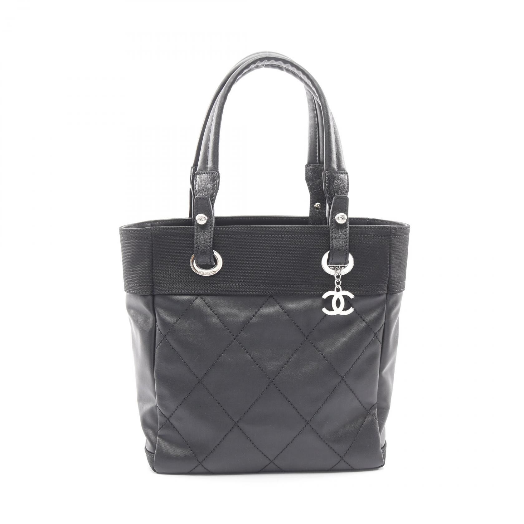 Chanel Chanel CHANEL Paris Biarritz PVC Coated Canvas Leather Tote Bag Plastic / Synthetic Tote Bag A34208 DUTY FREE for USA Size ONE SIZE - 1 Thumbnail