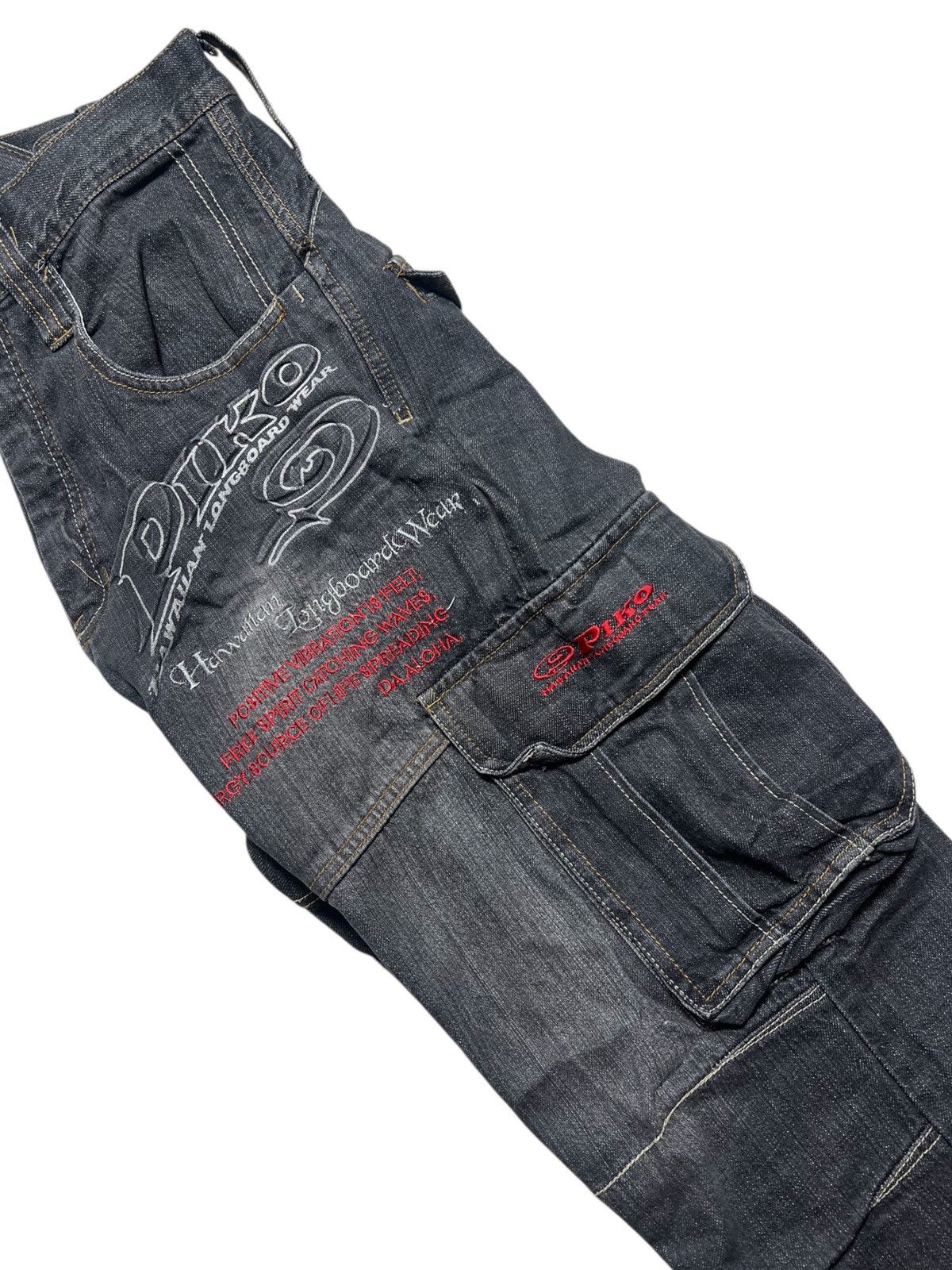 Vintage 2000s Y2k Piko Baggy Cargo Pants Size US 28 / EU 44 - 3 Thumbnail