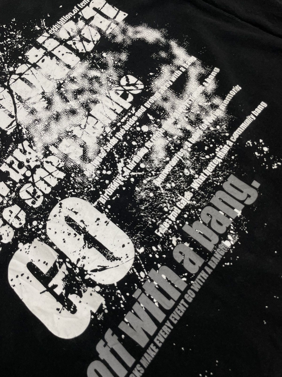 Japanese Brand Faded Dog Cigar Disruption Y2K Wording Layered Tee Size US M / EU 48-50 / 2 - 6 Thumbnail