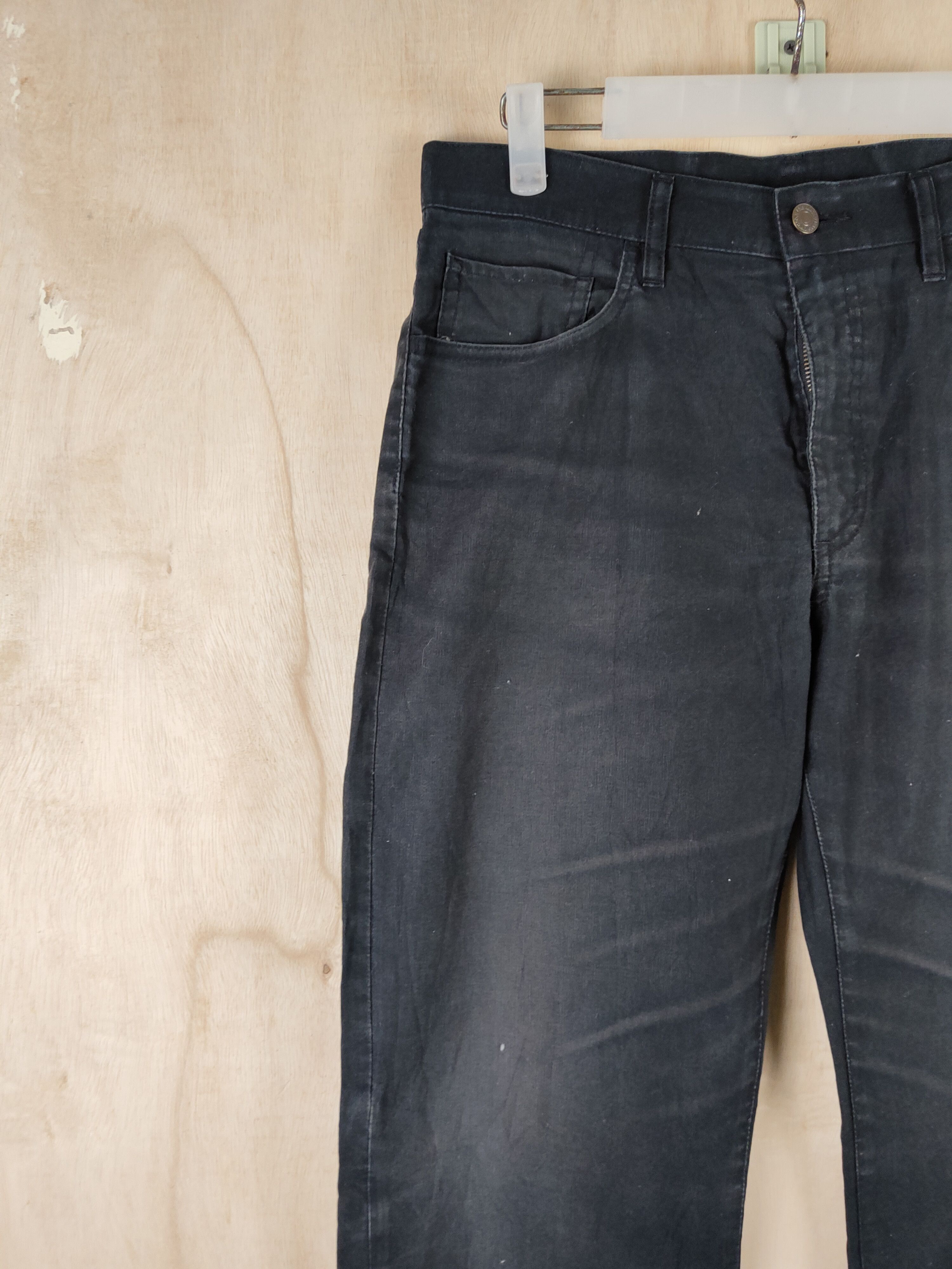 Japanese Brand Uniqlo Black faded vintage Casual Pants #S2503 Size US 31 - 3 Thumbnail