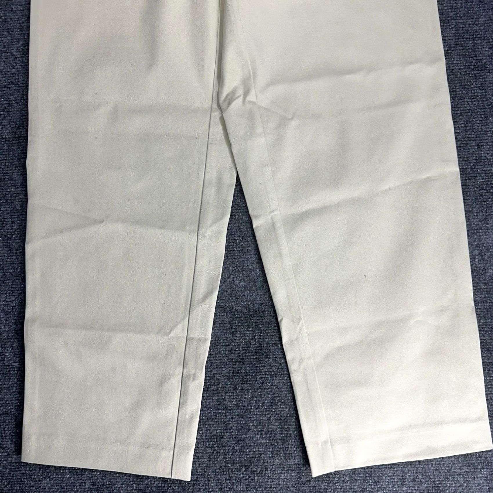 Vintage L.L. Bean Pants Womens 10 Petite Beige Cotton Stretch Chino Straight Pockets NEW Size 30" / US 8 / IT 44 - 2 Thumbnail