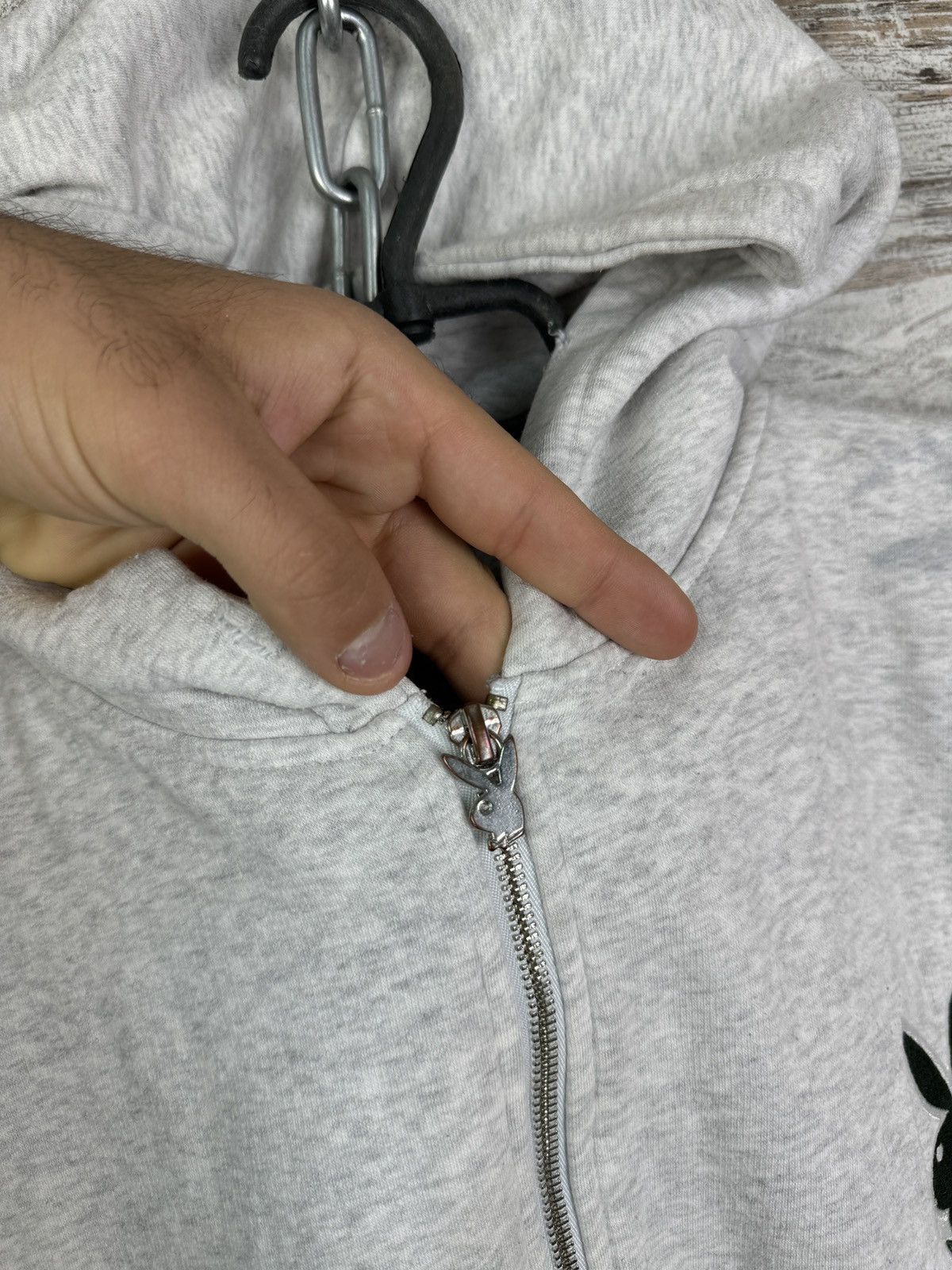 Japanese Brand Mens Vintage Playboy zip hoodie big logo jacket sweatshirt Size US S / EU 44-46 / 1 - 8 Thumbnail