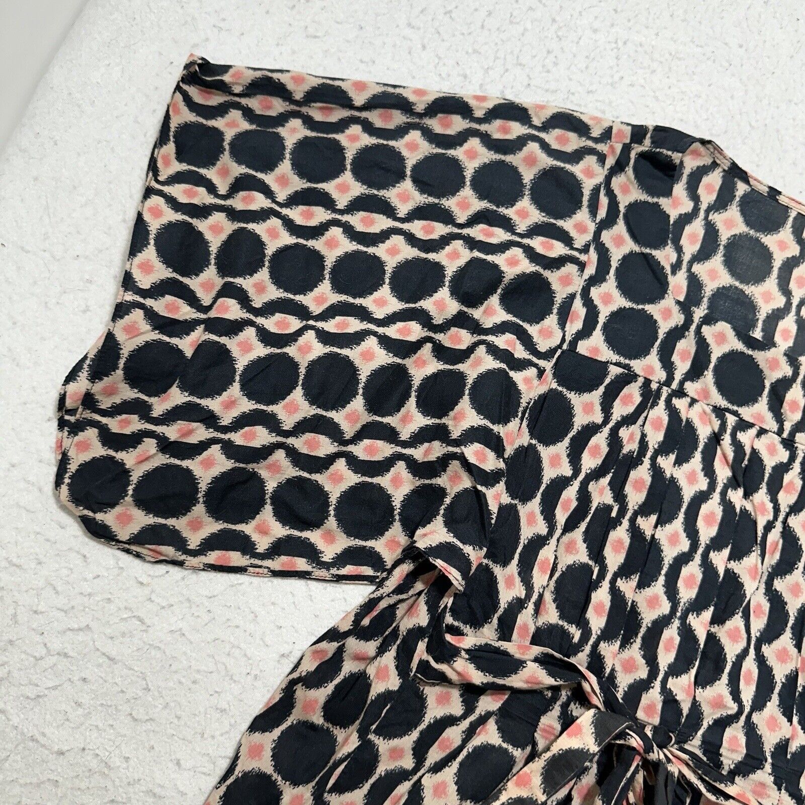 Mossimo Mossimo Medium Pink Black Patterned Top Pullover Blouse Size M / US 6-8 / IT 42-44 - 5 Thumbnail
