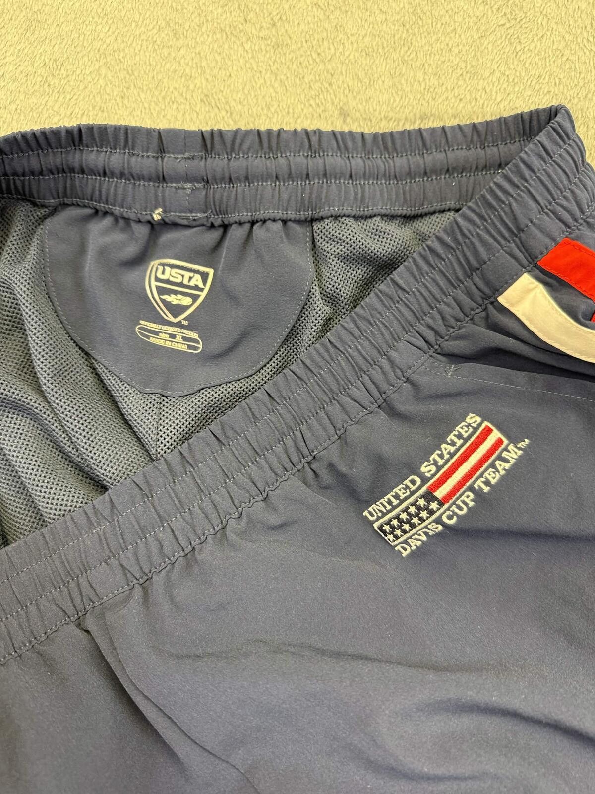 USA Olympics USTA Offical United State Davis Cup Team Men's Track Pants Size ONE SIZE - 3 Thumbnail