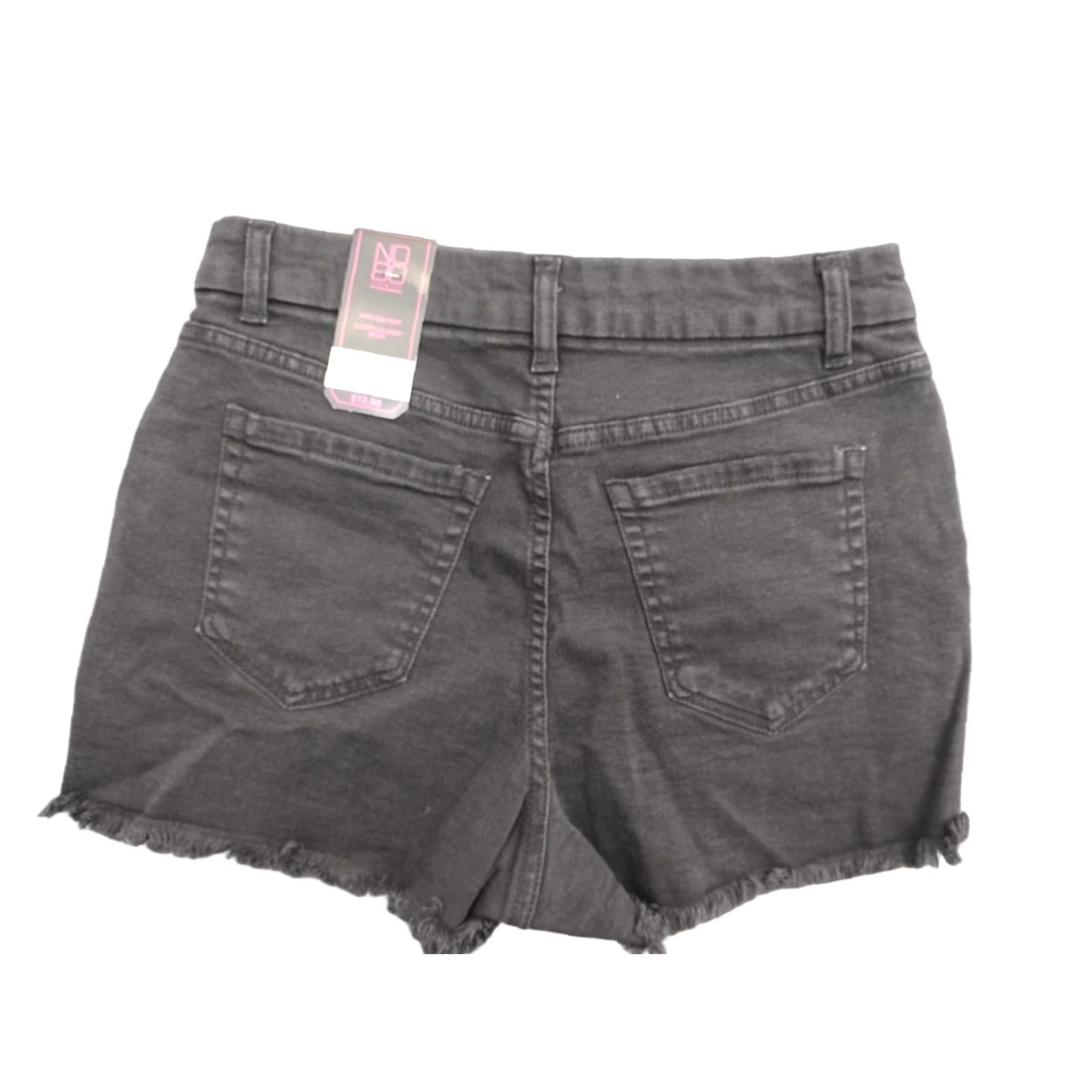 Vintage No Boundaries Shorts Juniors Size 9 Denim Black 5-Pocket Low Rise Casual Travel 90s Curvy Womens Size 30" / US 8 / IT 44 - 1 Thumbnail