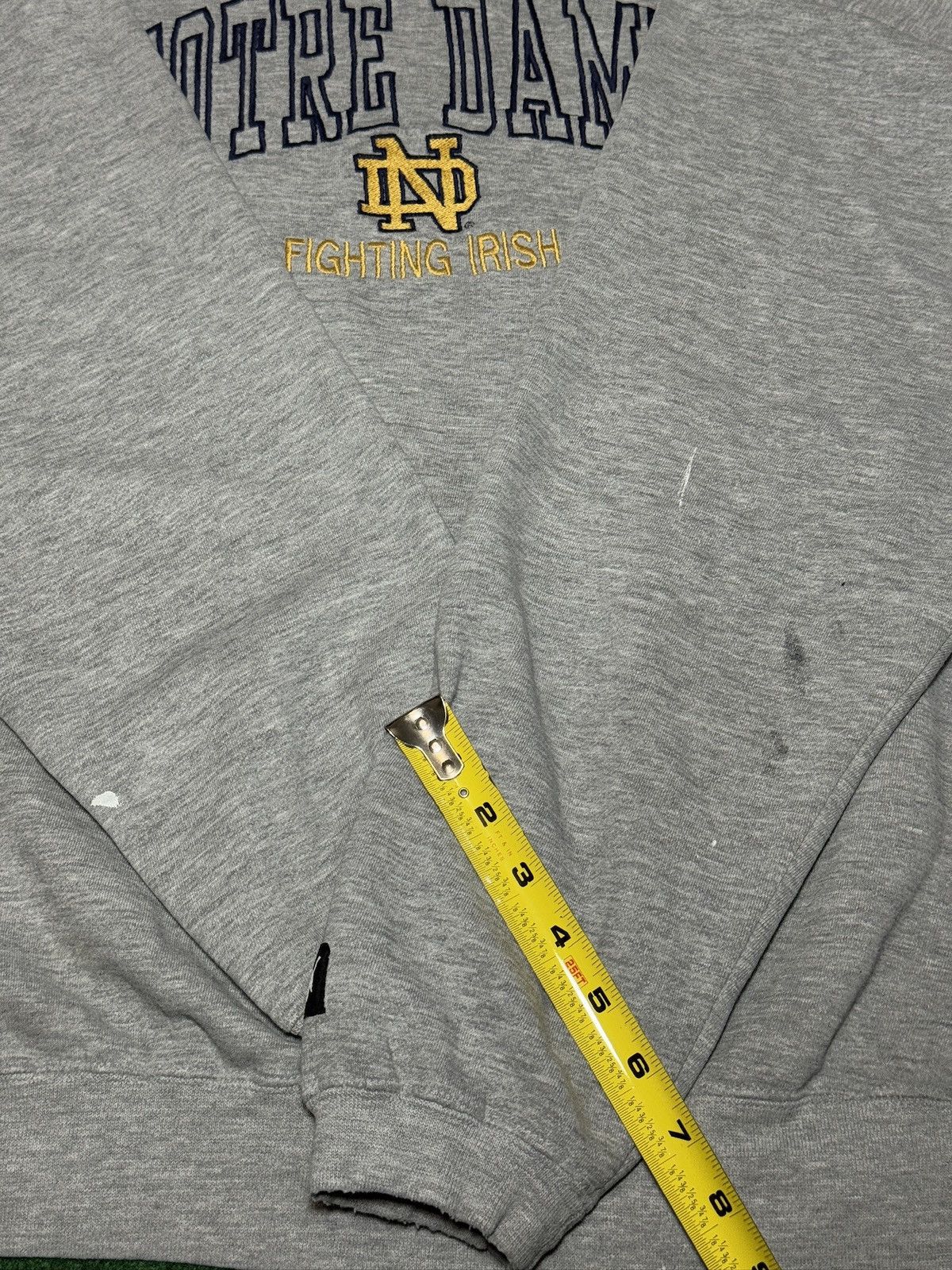 Puma Vtg 90s Notre Dame Fighting Irish Gray College Sweatshirt Size US XL / EU 56 / 4 - 8 Thumbnail