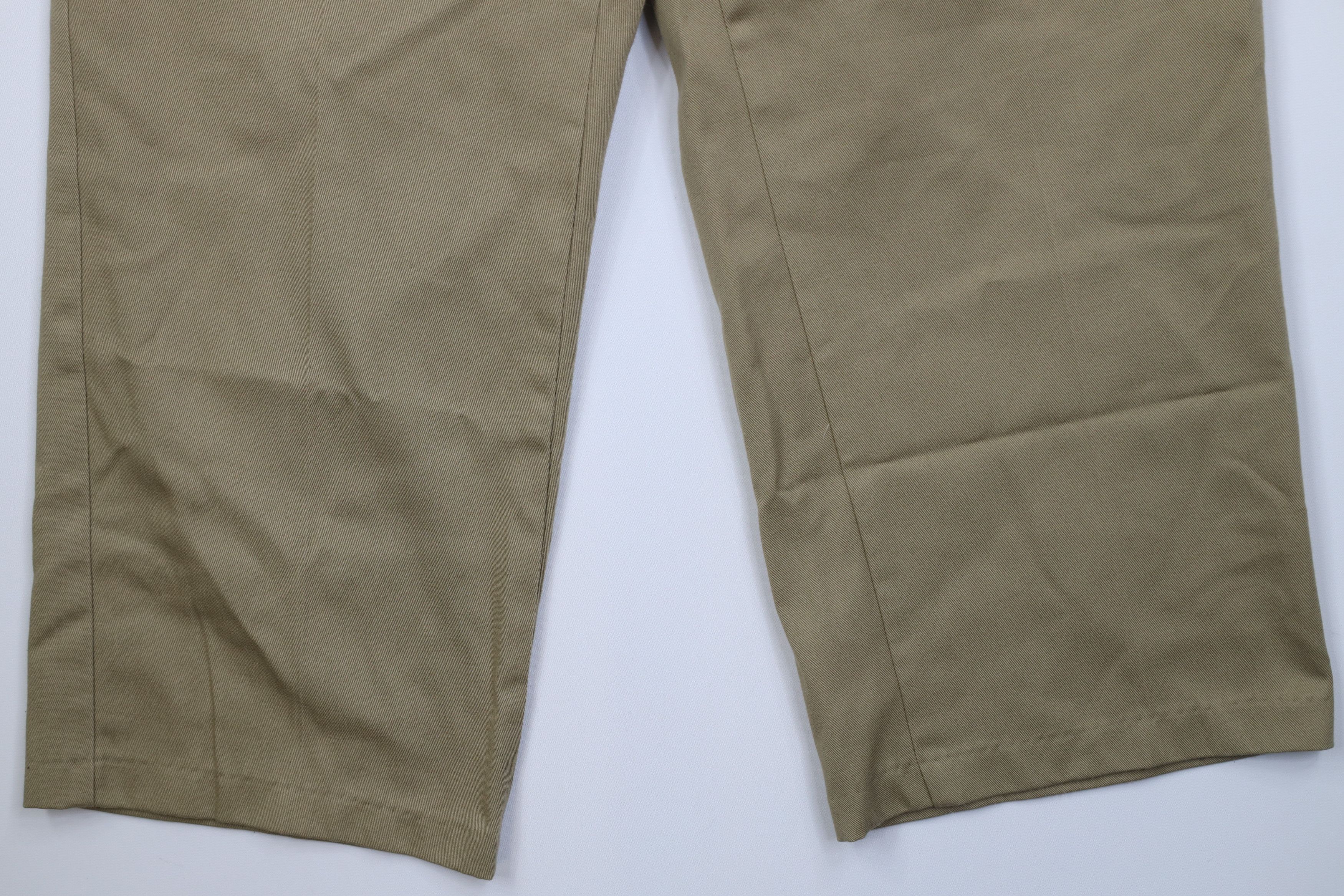 Vintage Vintage 70s Streetwear Workwear Wide Leg Pants Beige USA Size US 40 / EU 56 - 4 Thumbnail