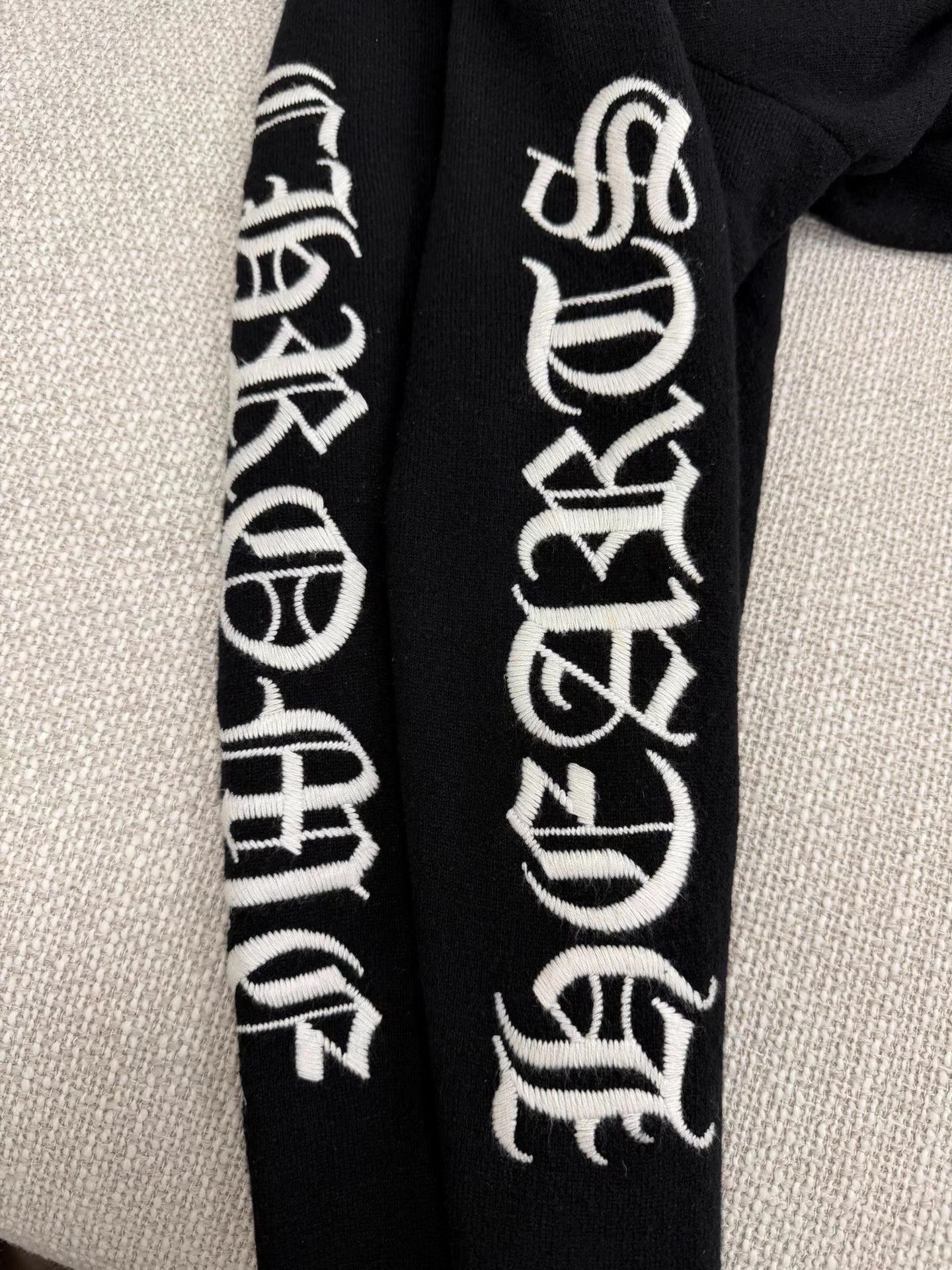 Chrome Hearts Chrome Hearts Sanskrit Embroidery Cashmere Knit Hoodie Size US XL / EU 56 / 4 - 3 Thumbnail
