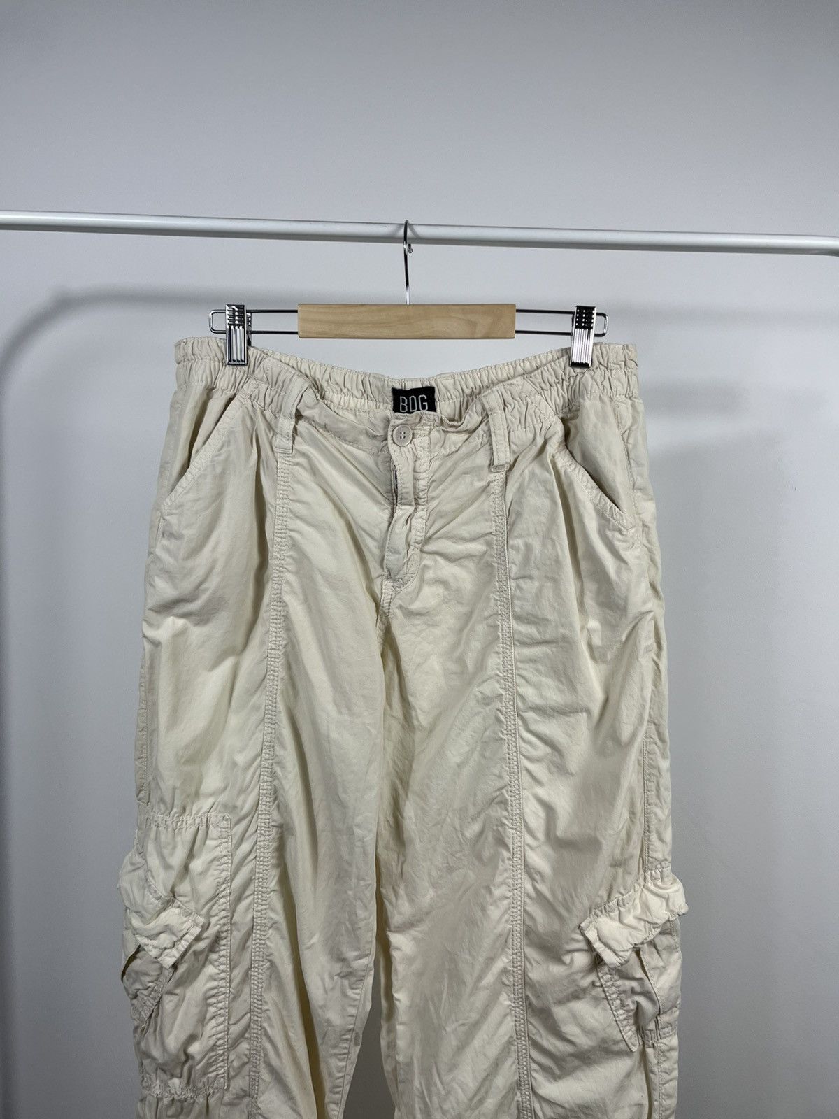 Bdg BDG Baggy Cargo Pants Cream Y2K Streetwear Size 32" / US 10 / IT 46 - 3 Thumbnail