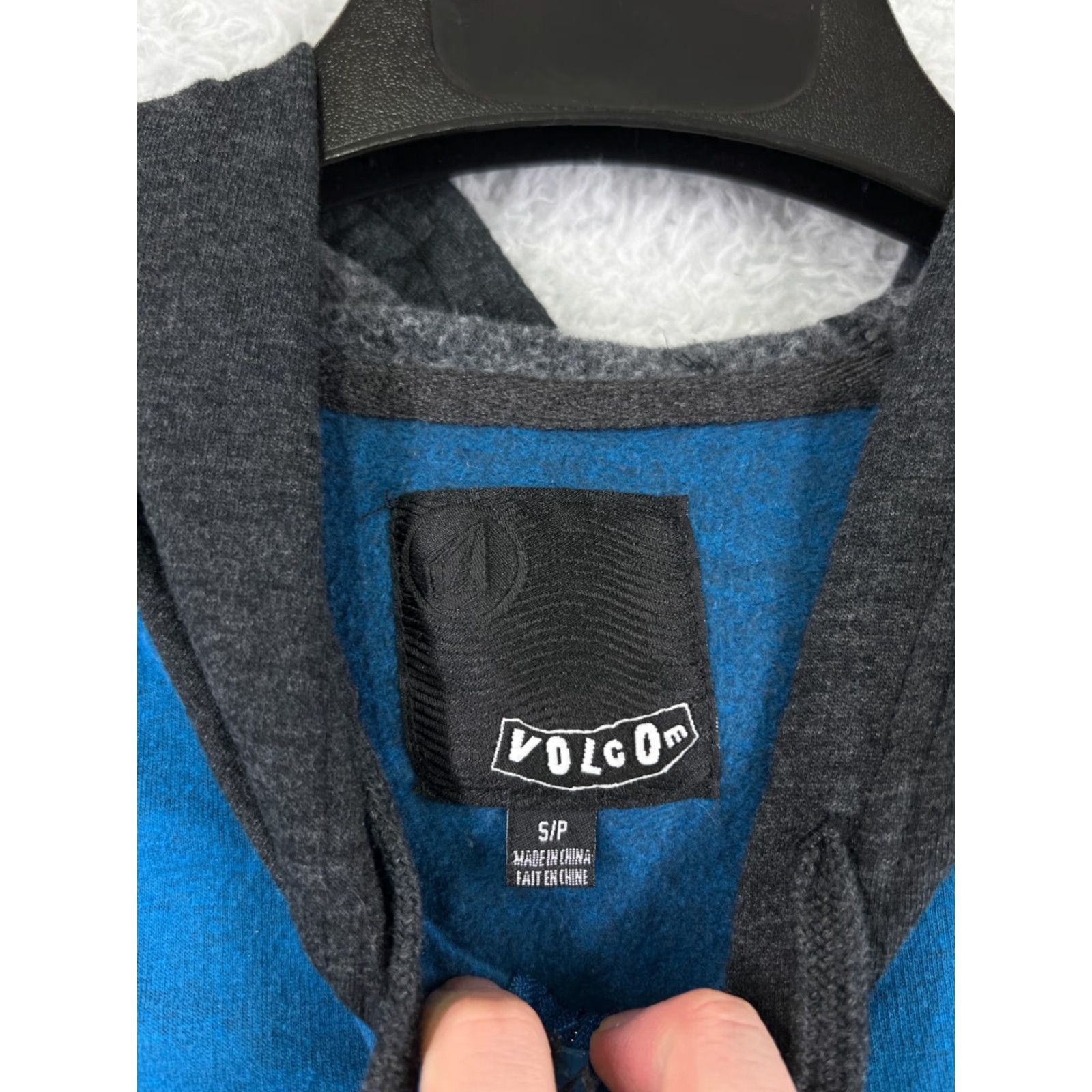 Volcom Volcom Hoodie Mens S Blue Logo Full Zip Raglan Print Graphic Size US S / EU 44-46 / 1 - 3 Thumbnail